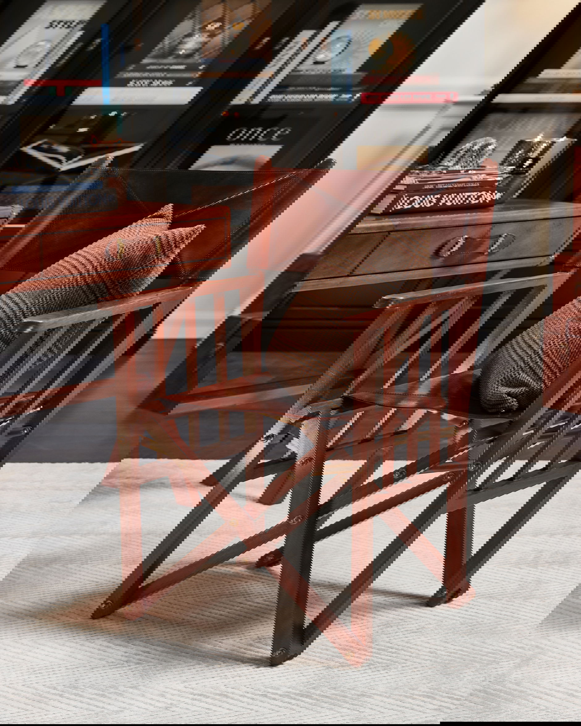 Kensington regissörsstol läder