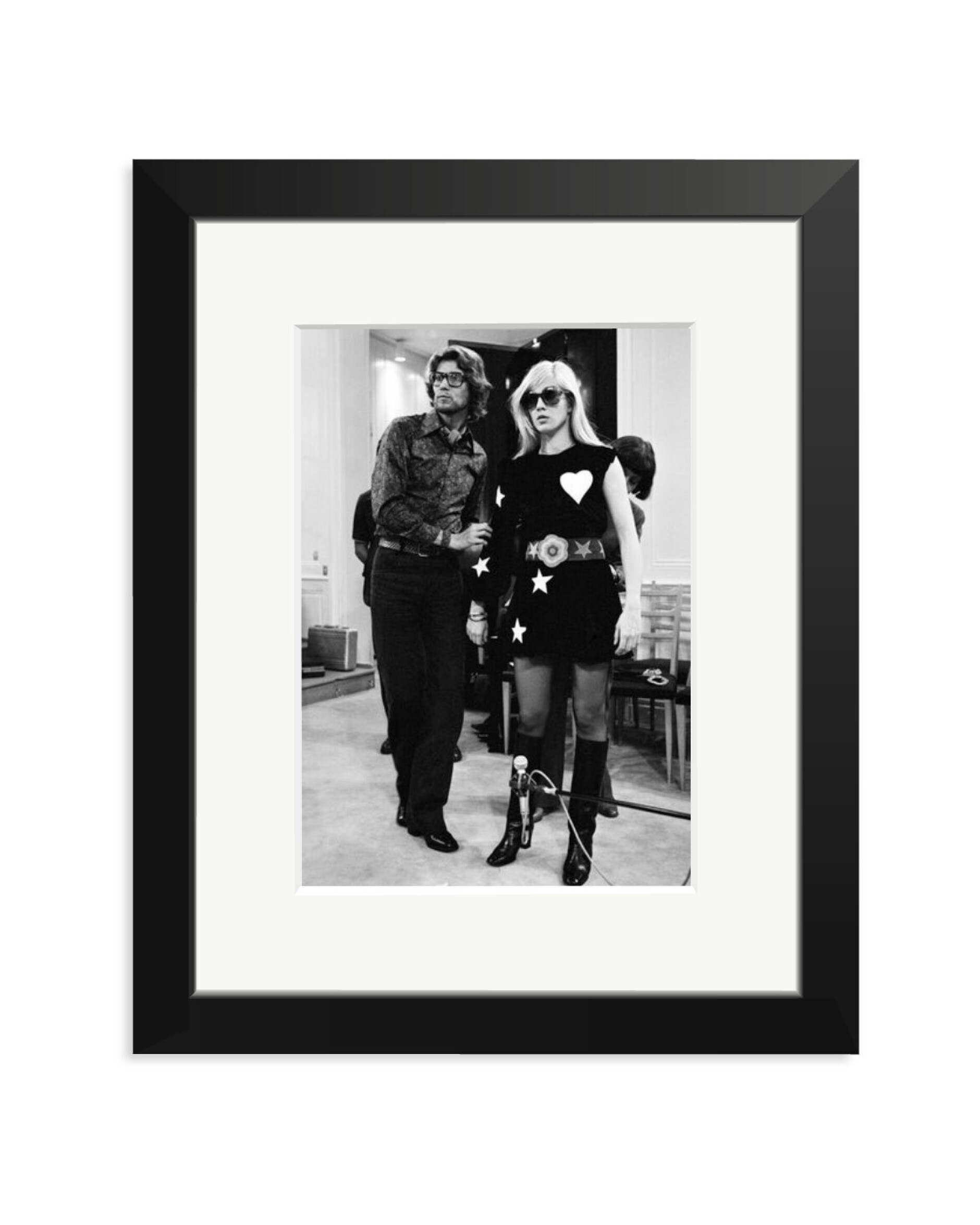 Sylvie Vartan at Yves Saint Laurent Black / Small