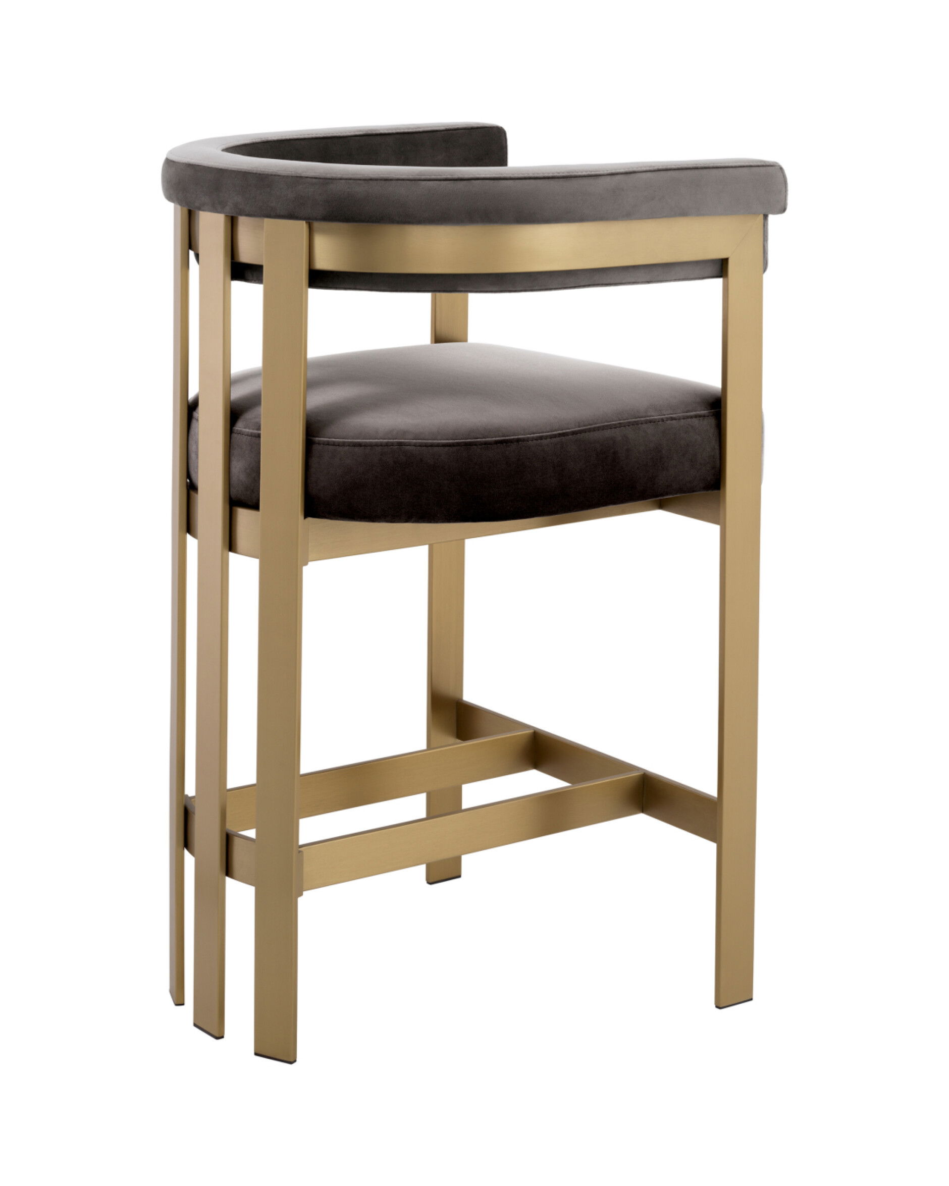 Clubhouse Bar Stool Savona Grey Velvet
