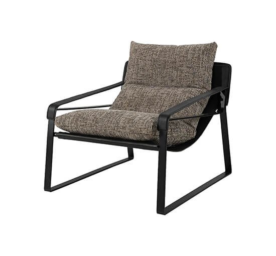 Chanel Taupe - Hillsdale Lounge Chair Titanic Anthracite