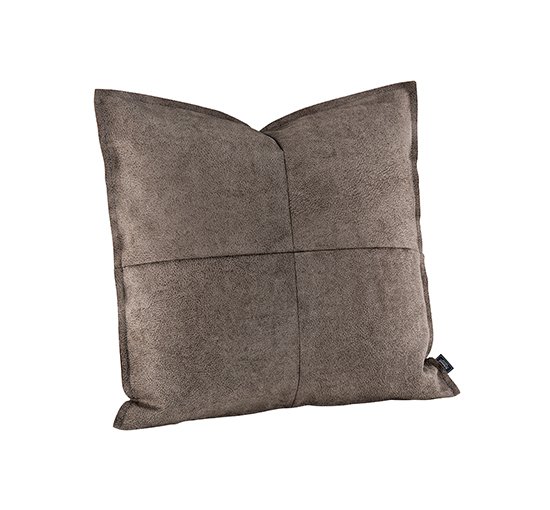 Brown - Buffalo Cushion Cover Grey