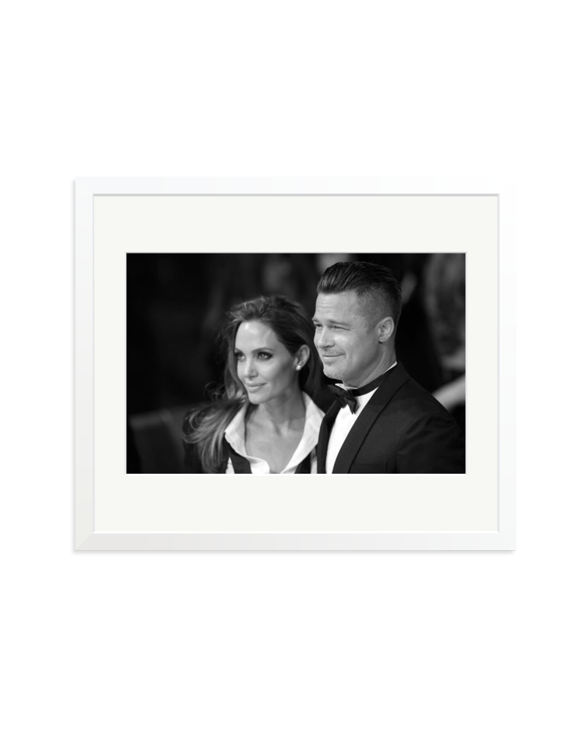 Brad Pitt and Angelina Jolie White / Large