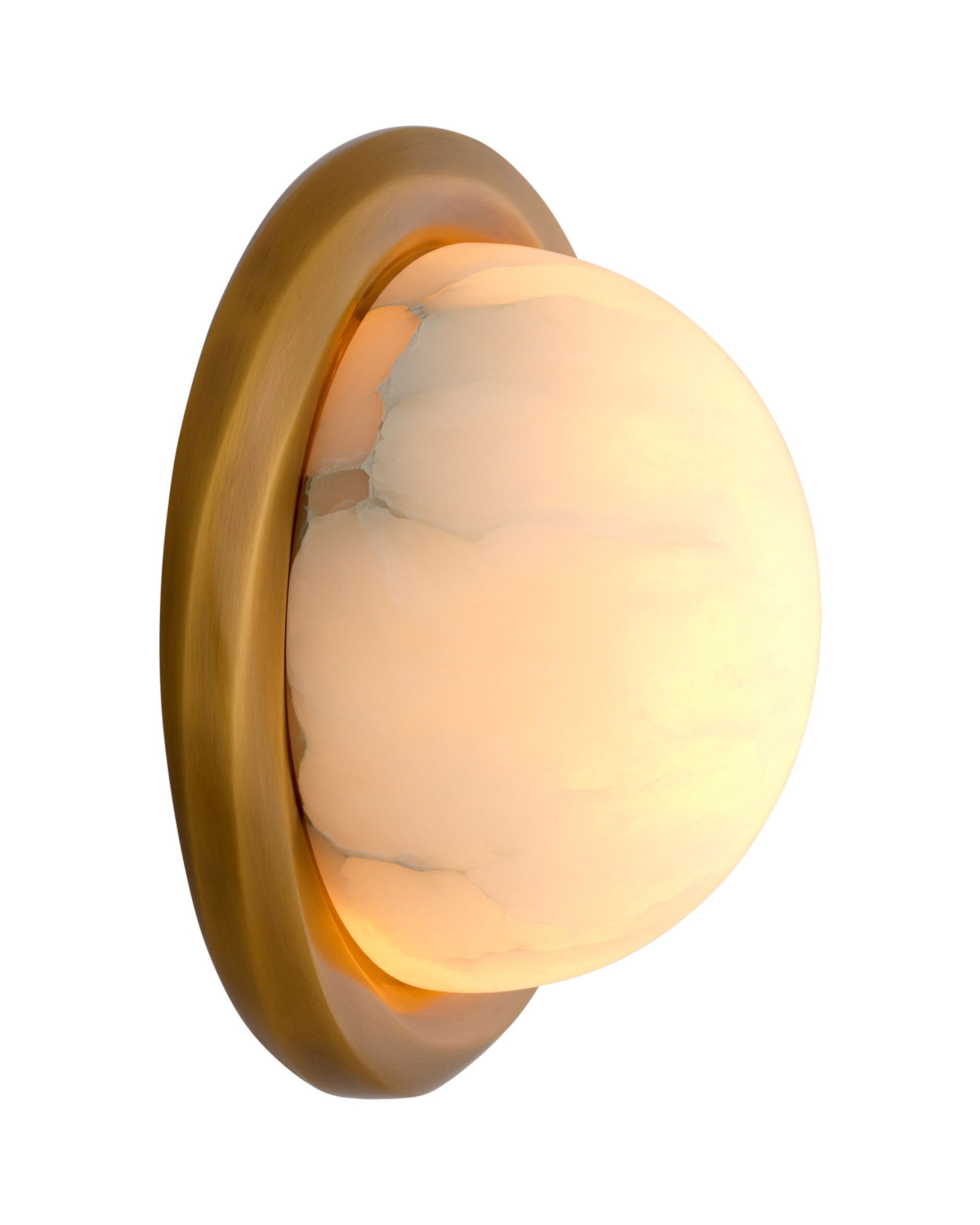 Vigo vägglampa antik mässing