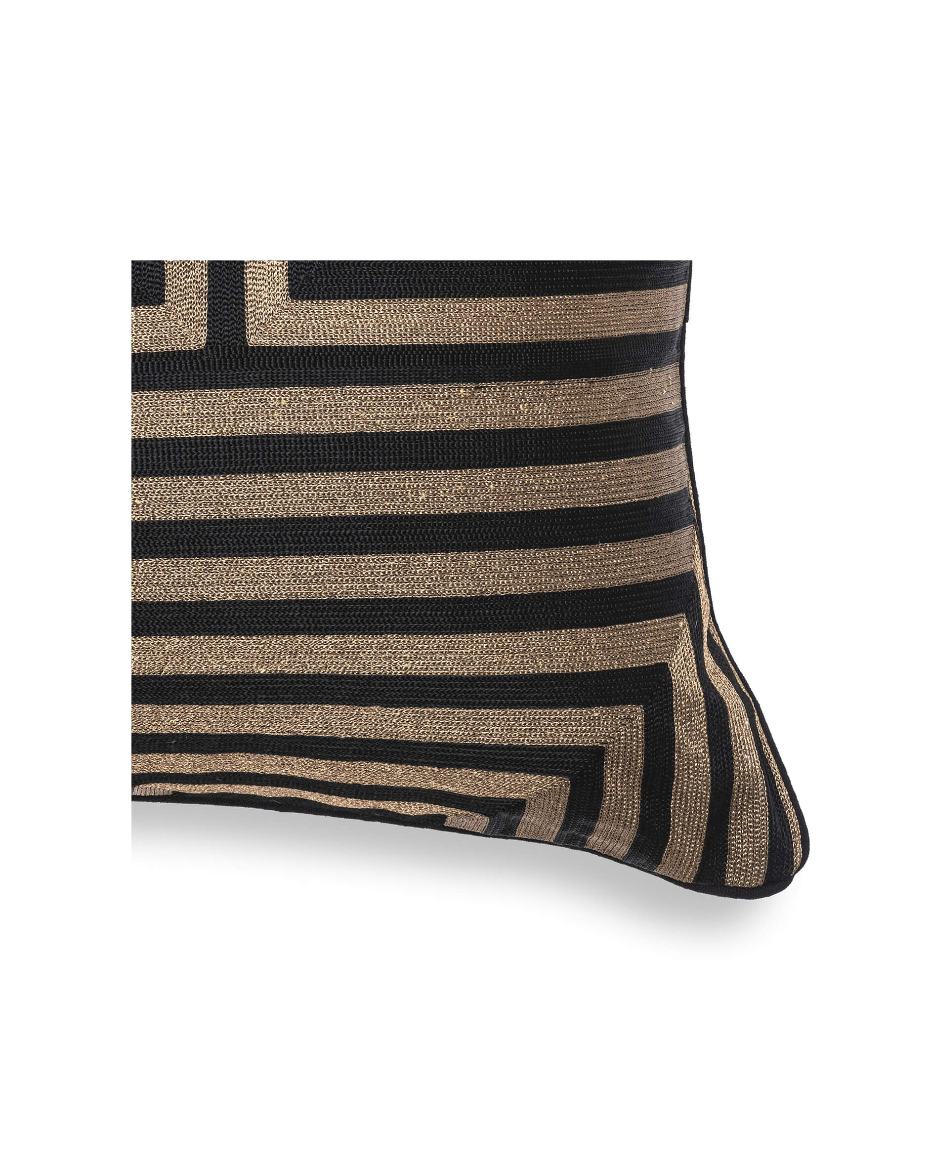 Spray kudde rektangulär svart/guld OUTLET