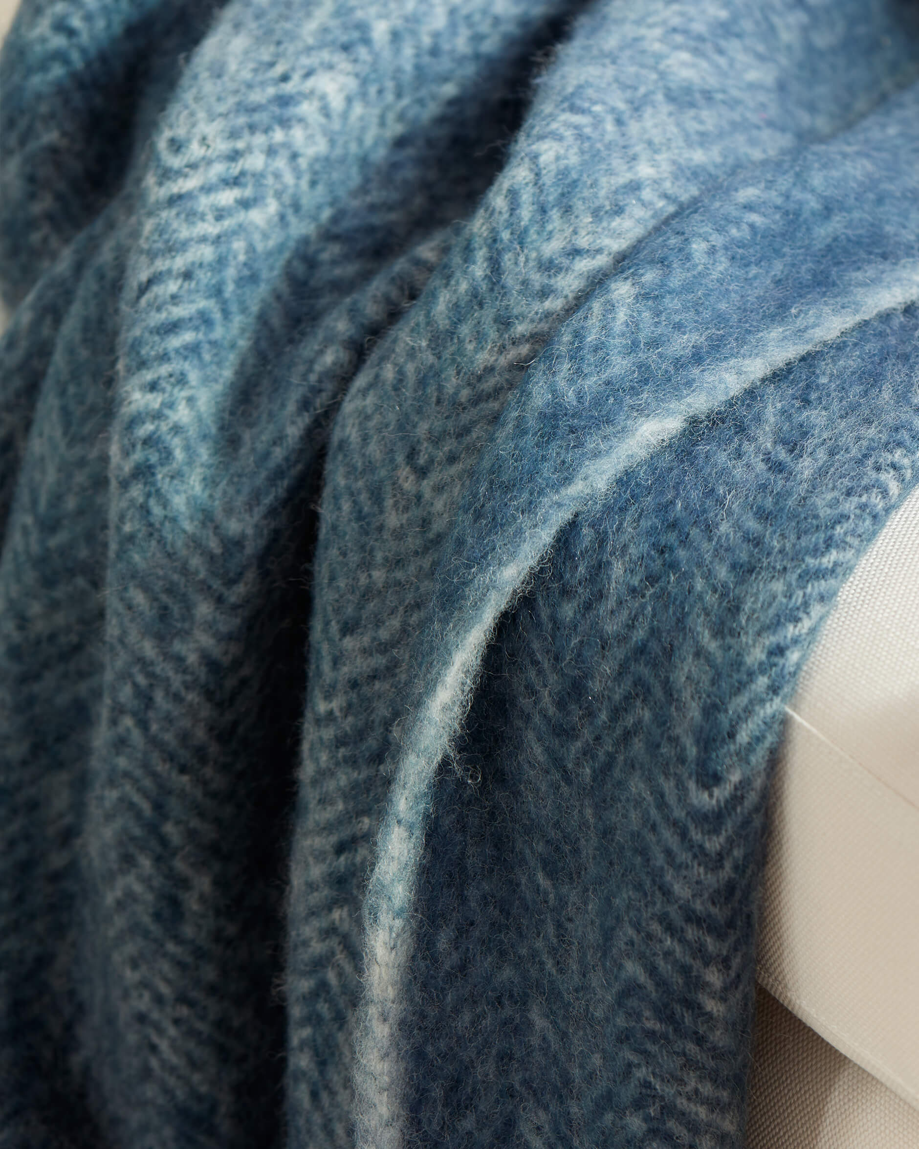 Savoie Herringbone pläd blå