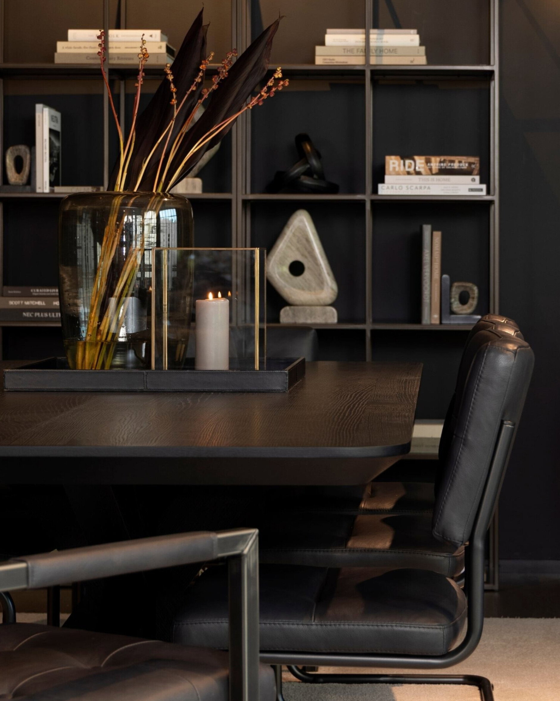 Hunter Slim Dining Table Black 240×110 cm