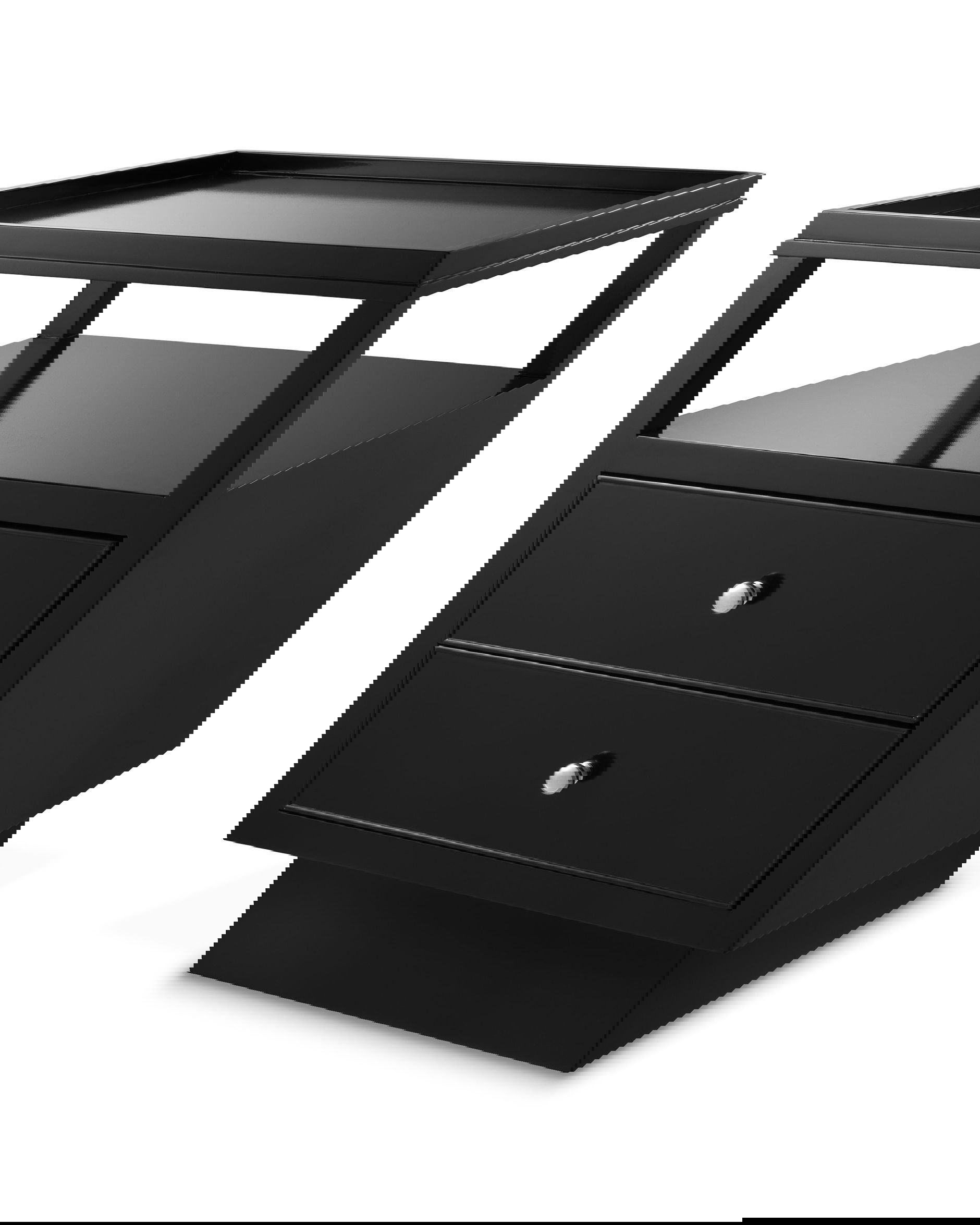 Lennox Bedside Table Black