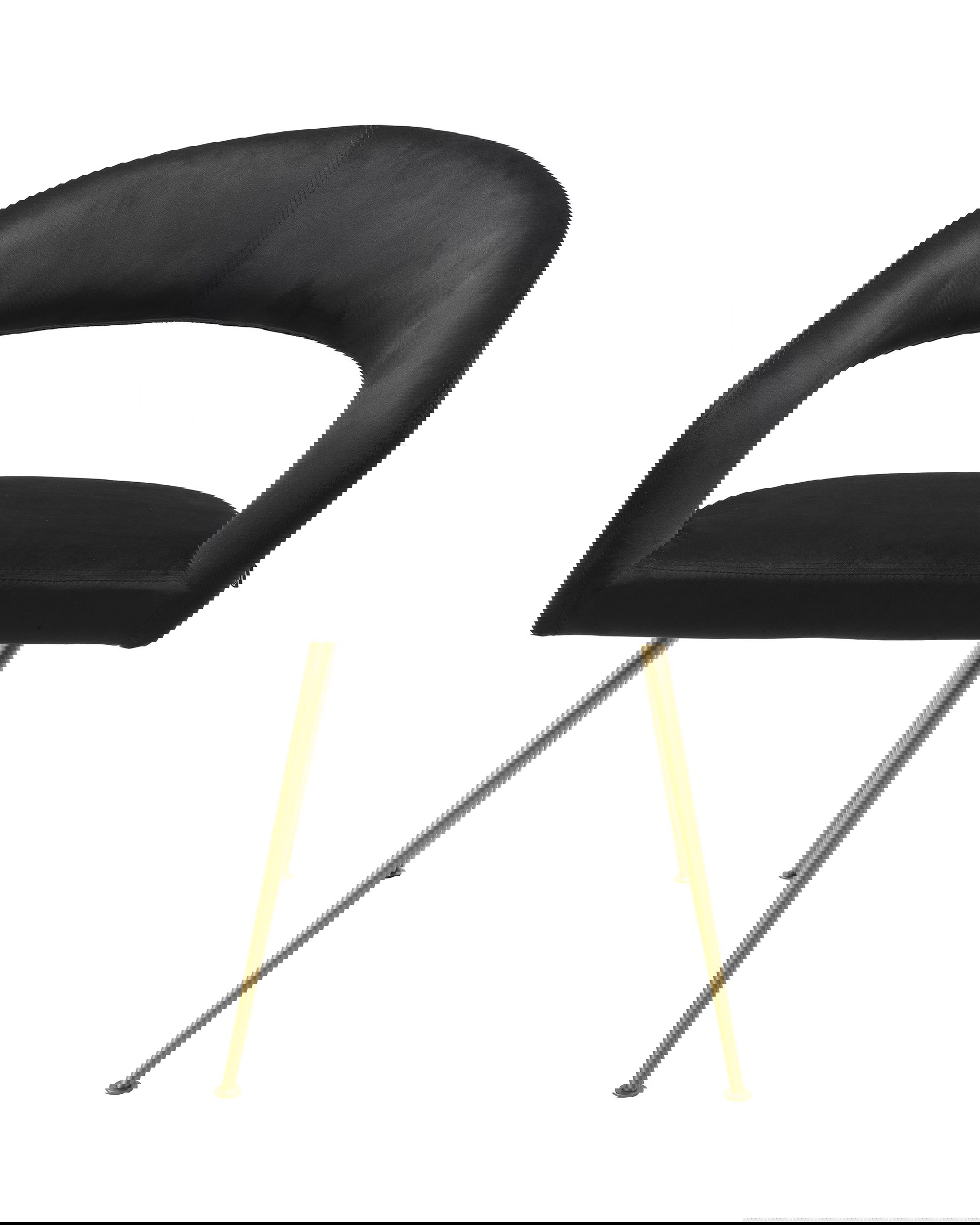 Bravo Dining Chair Roche Black Velvet