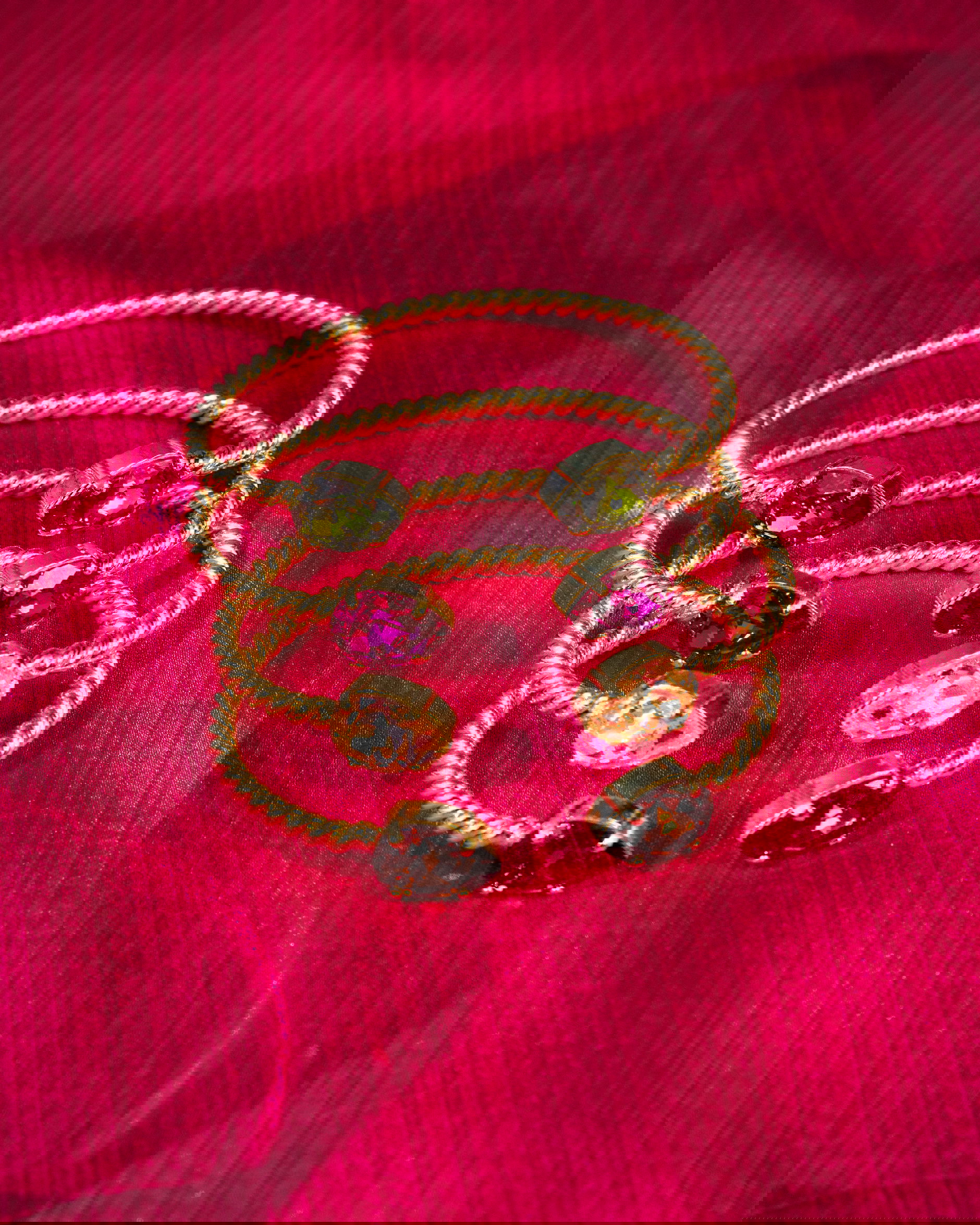 Mini Drop armband silk