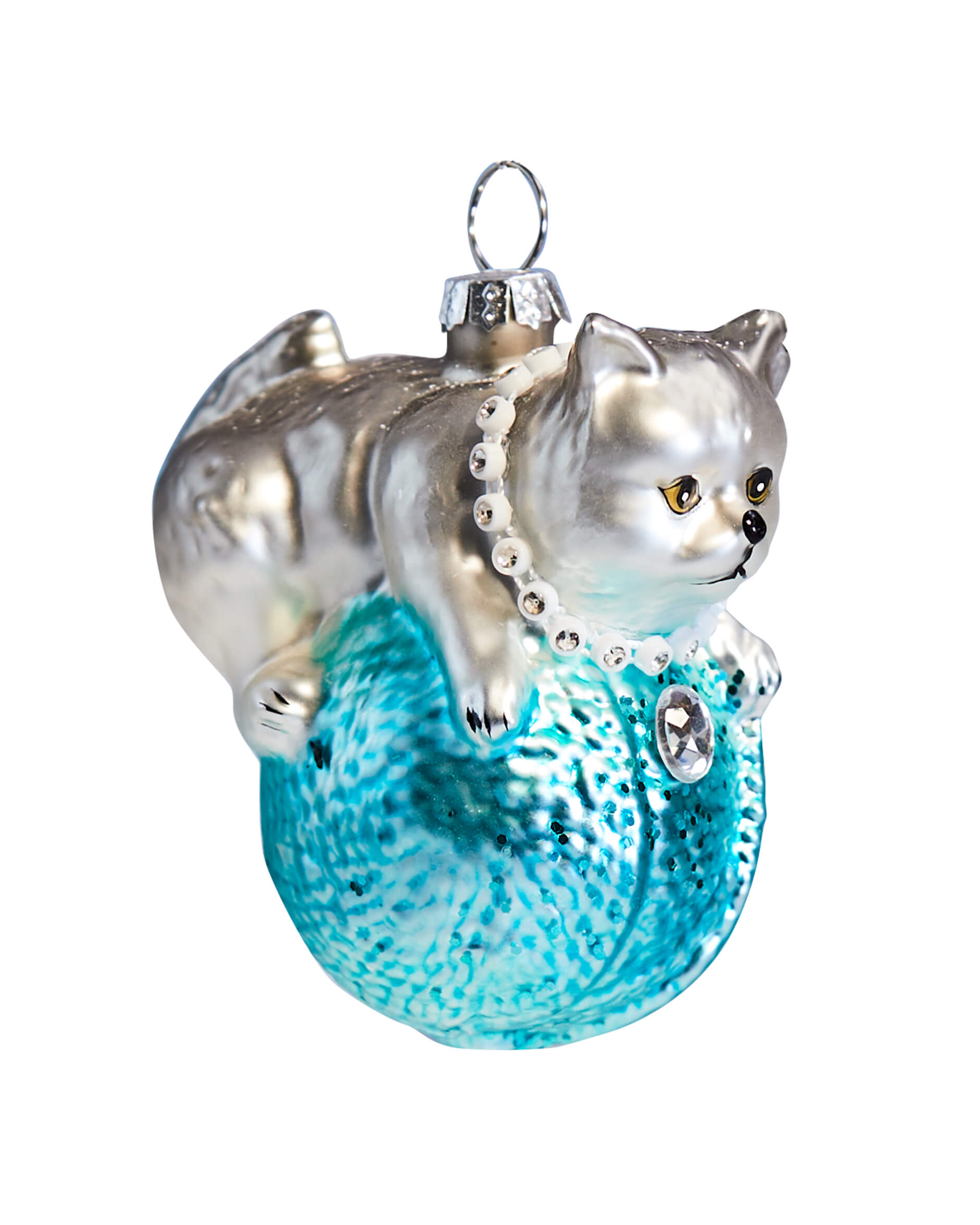 Maurice katt juldekoration grå