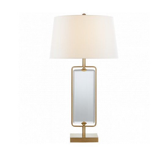 null - Henri Large Framed Table Lamp Antique Brass