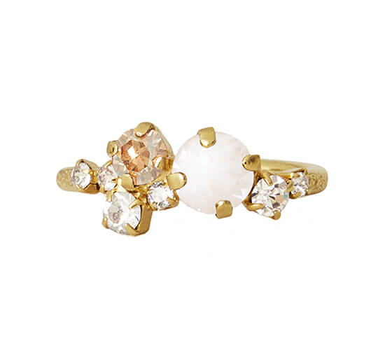 Guld - Stardust ring electric white combo