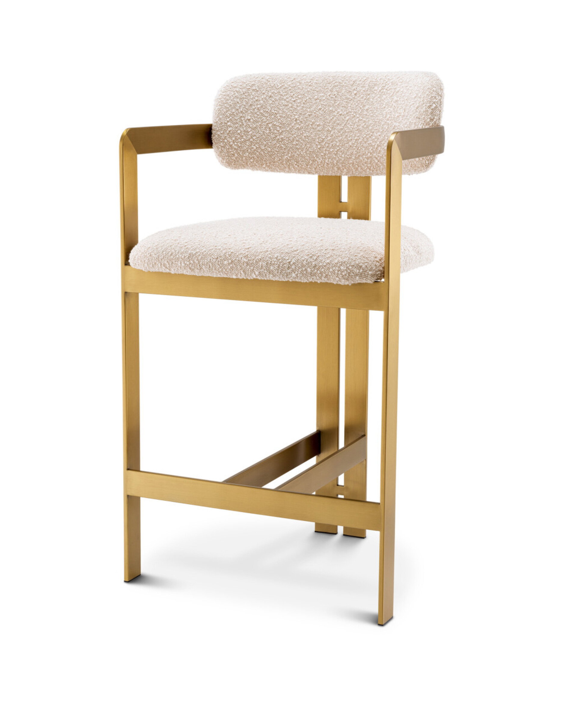 Donato Counter Stool Bouclé Cream