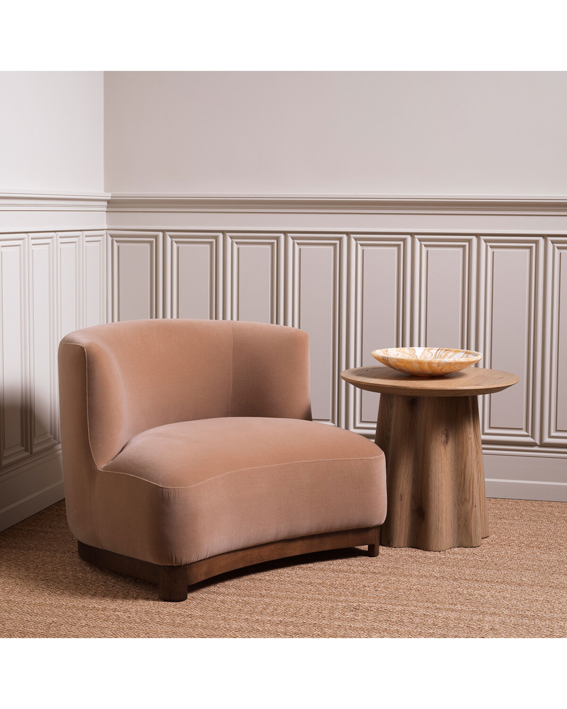 Papyrus side table oak veneer