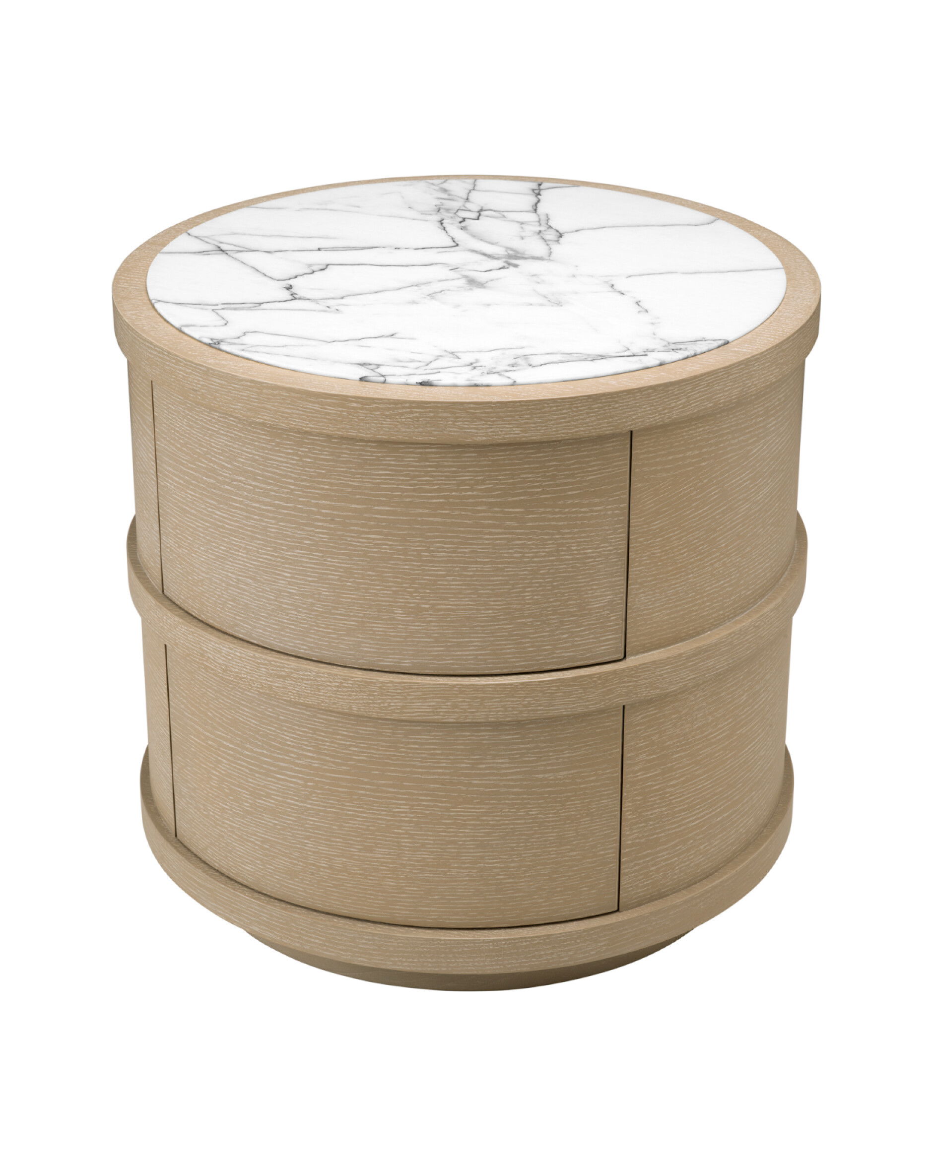 Cabana sängbord washed oak veneer