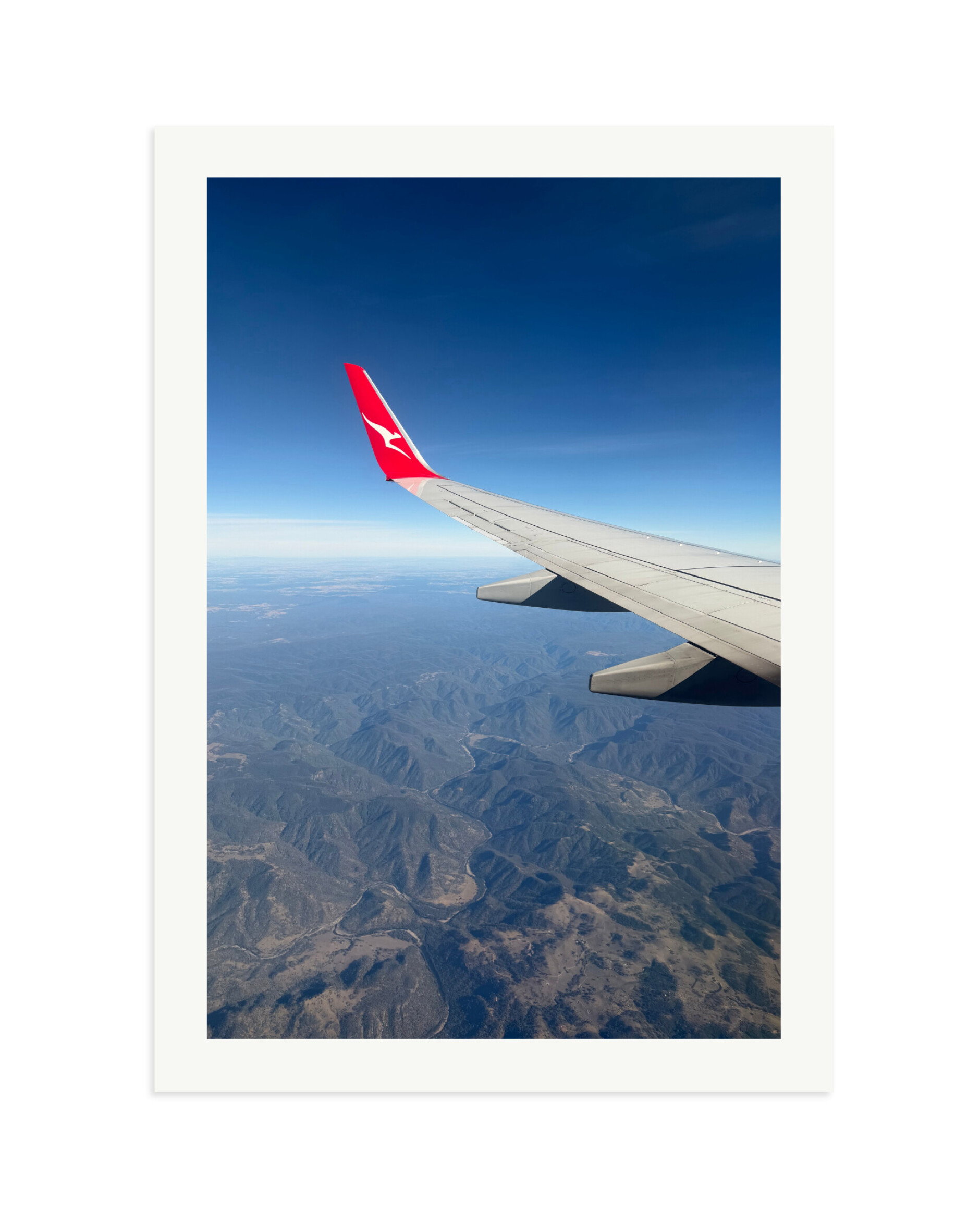 Flying into Melbourne Print Only / XXL