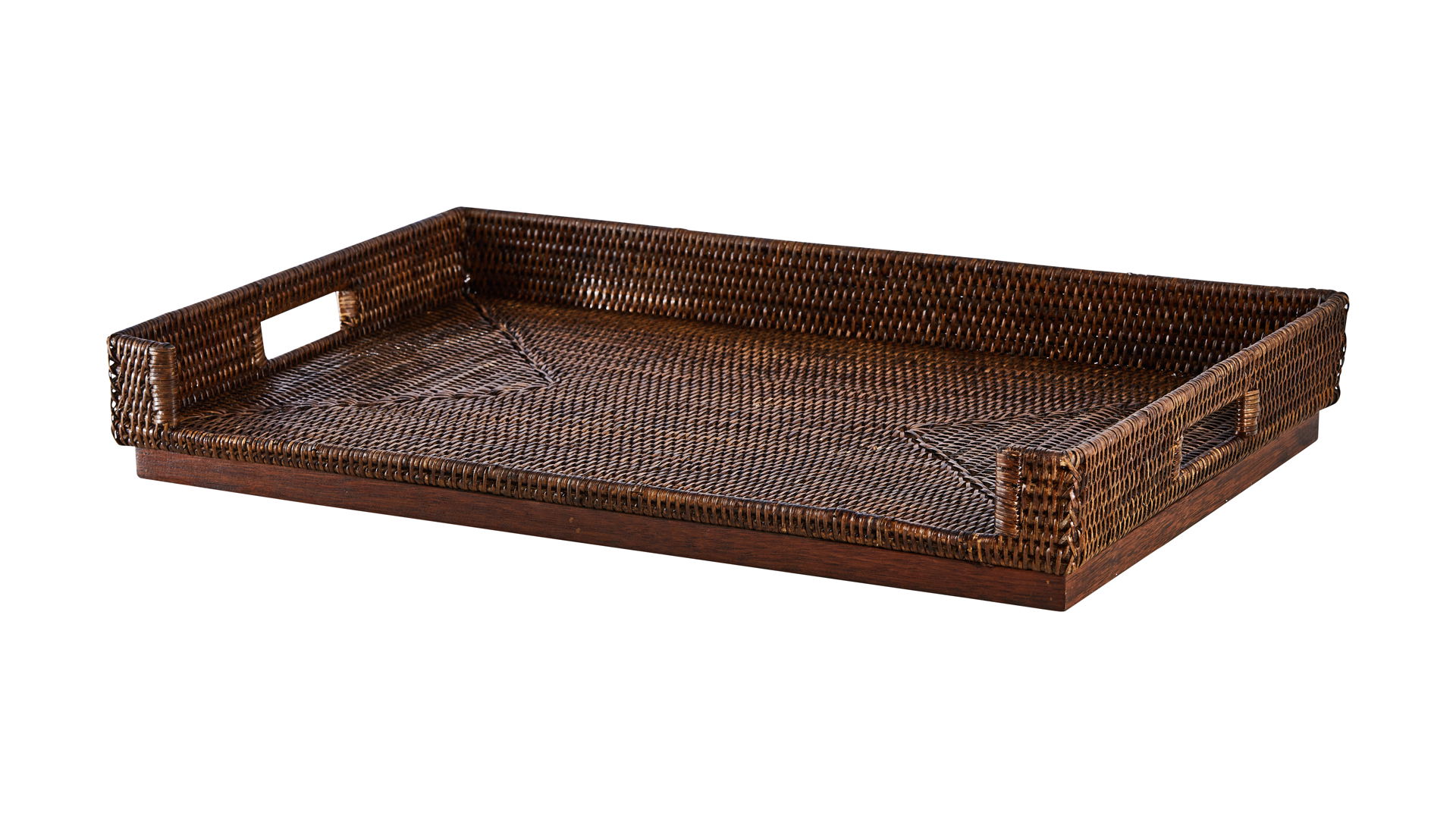 Cognac Breakfast Tray Rattan