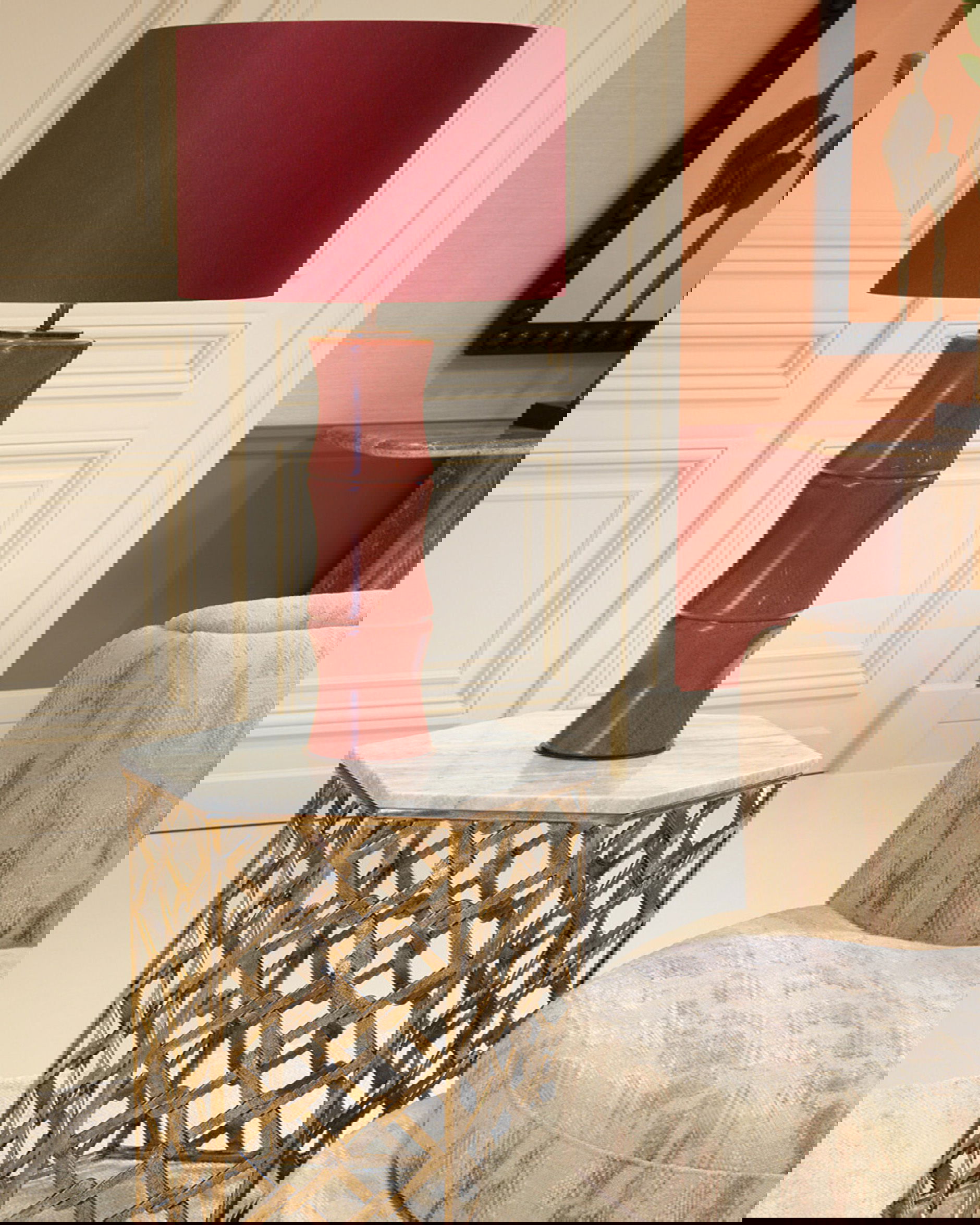 Stratham bijzettafel antiek messing