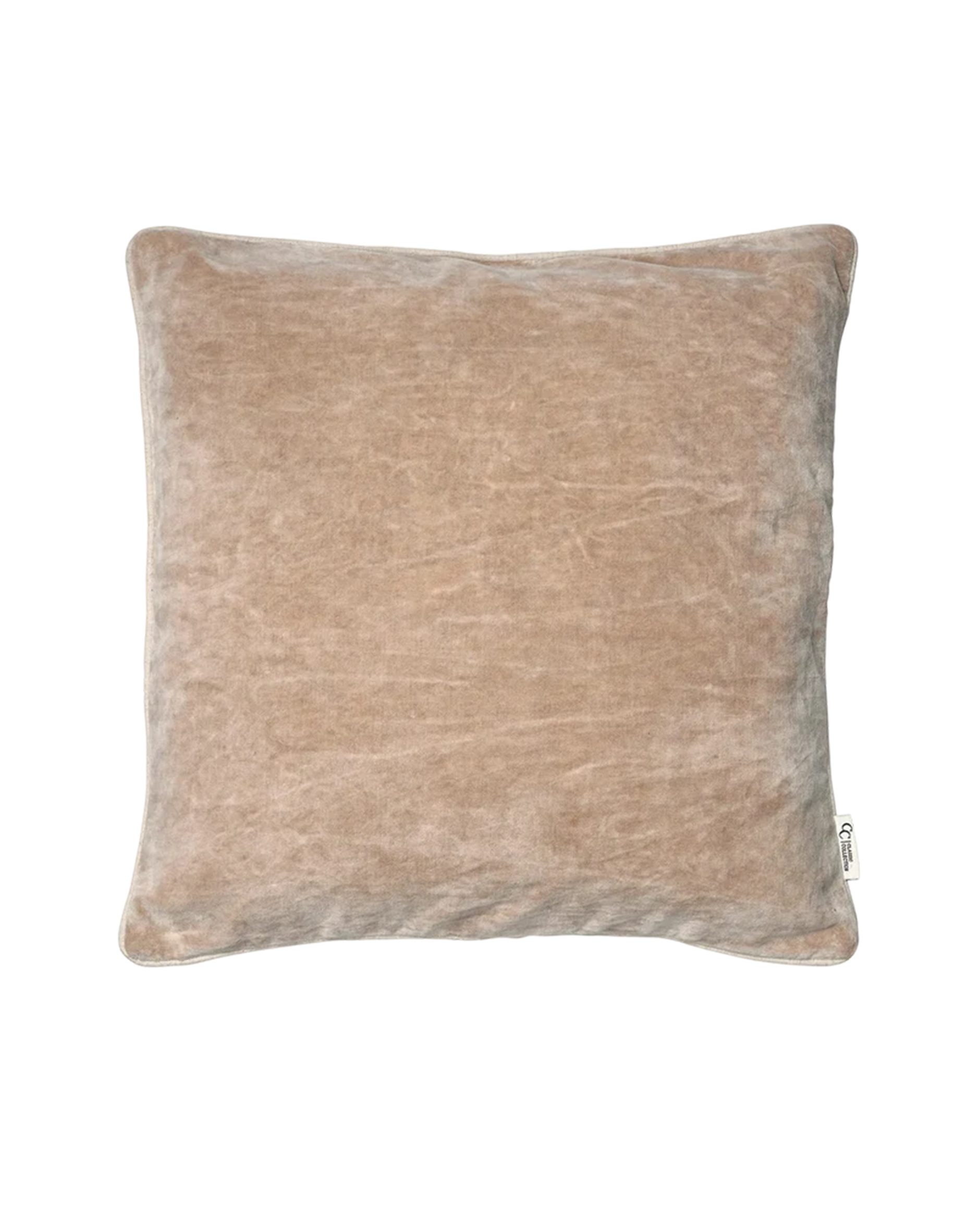 Velvet Stonewash-tyynynpäällinen beige