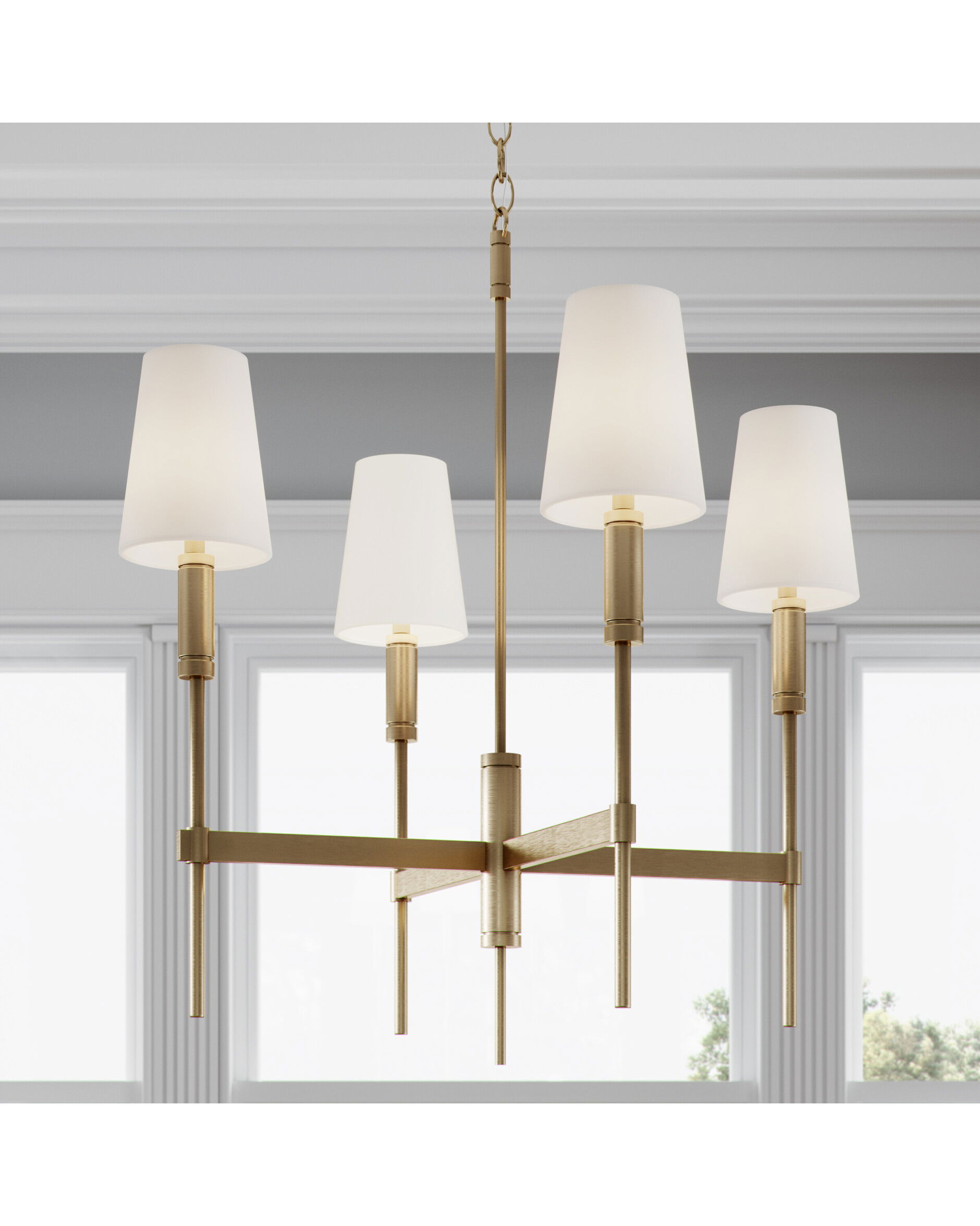 Beckham taklampa mässing