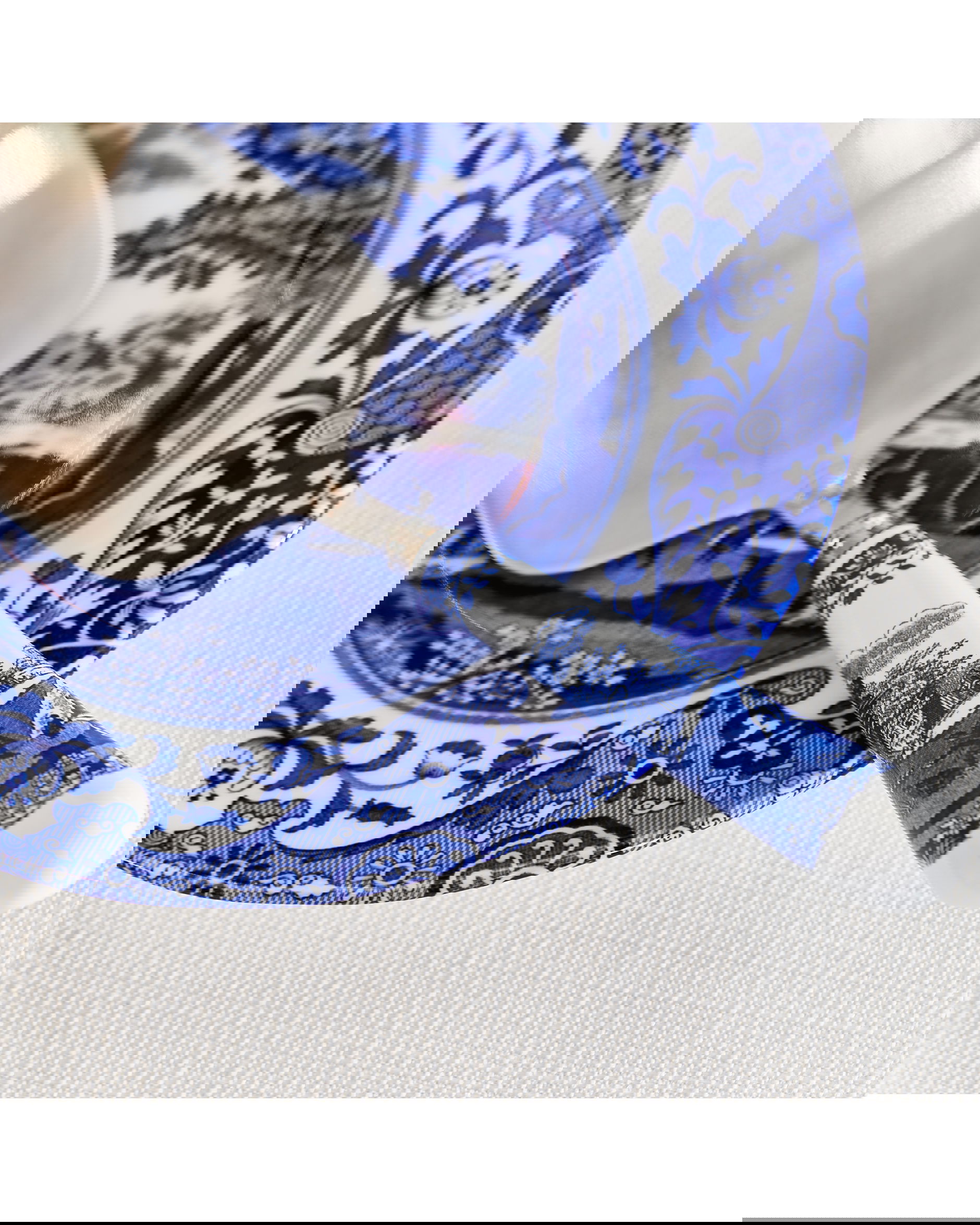 Blue Italian tårtspade blå/vit