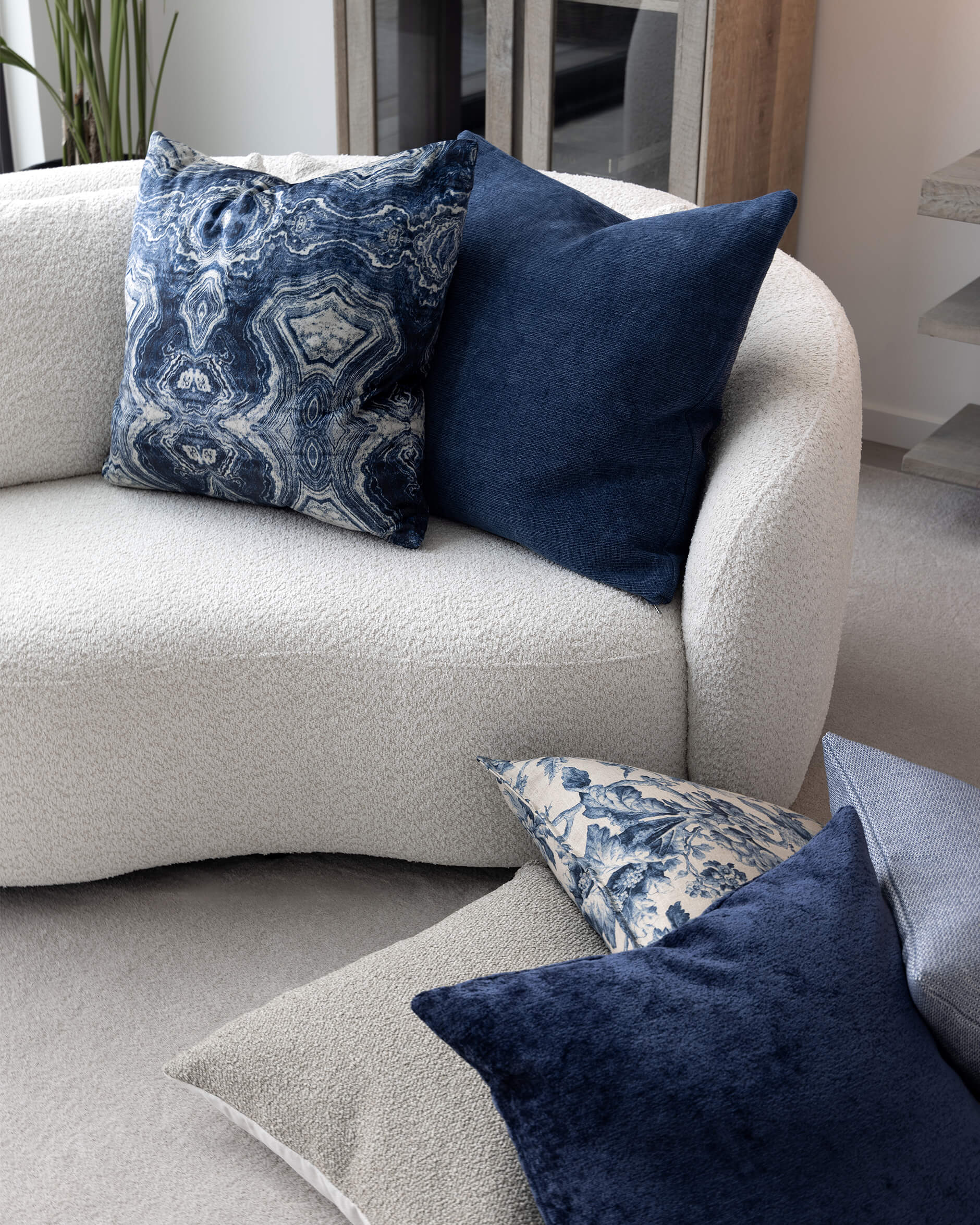 Deep Springs Cushion Cover Indigo OUTLET