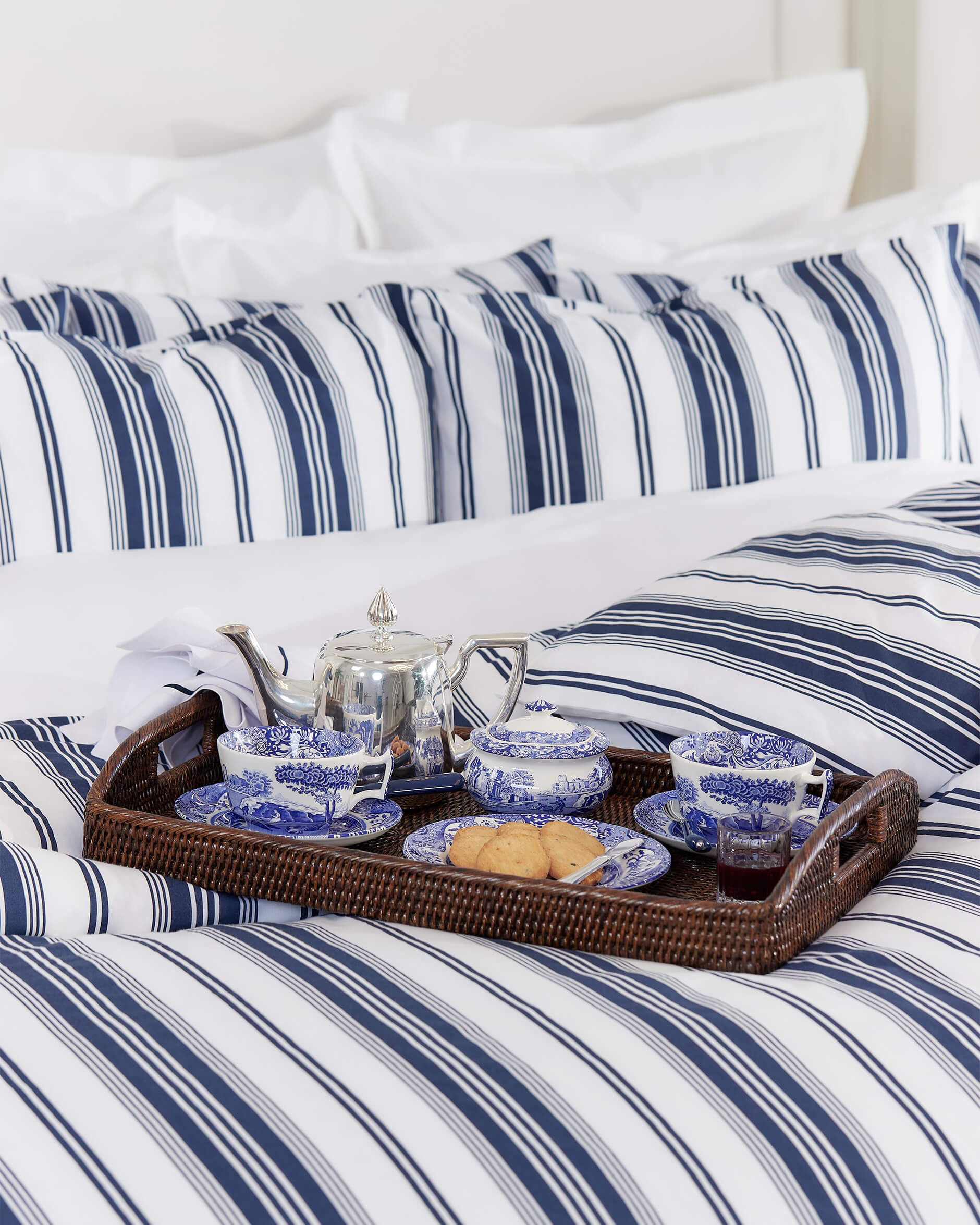 Preston påslakanset randigt