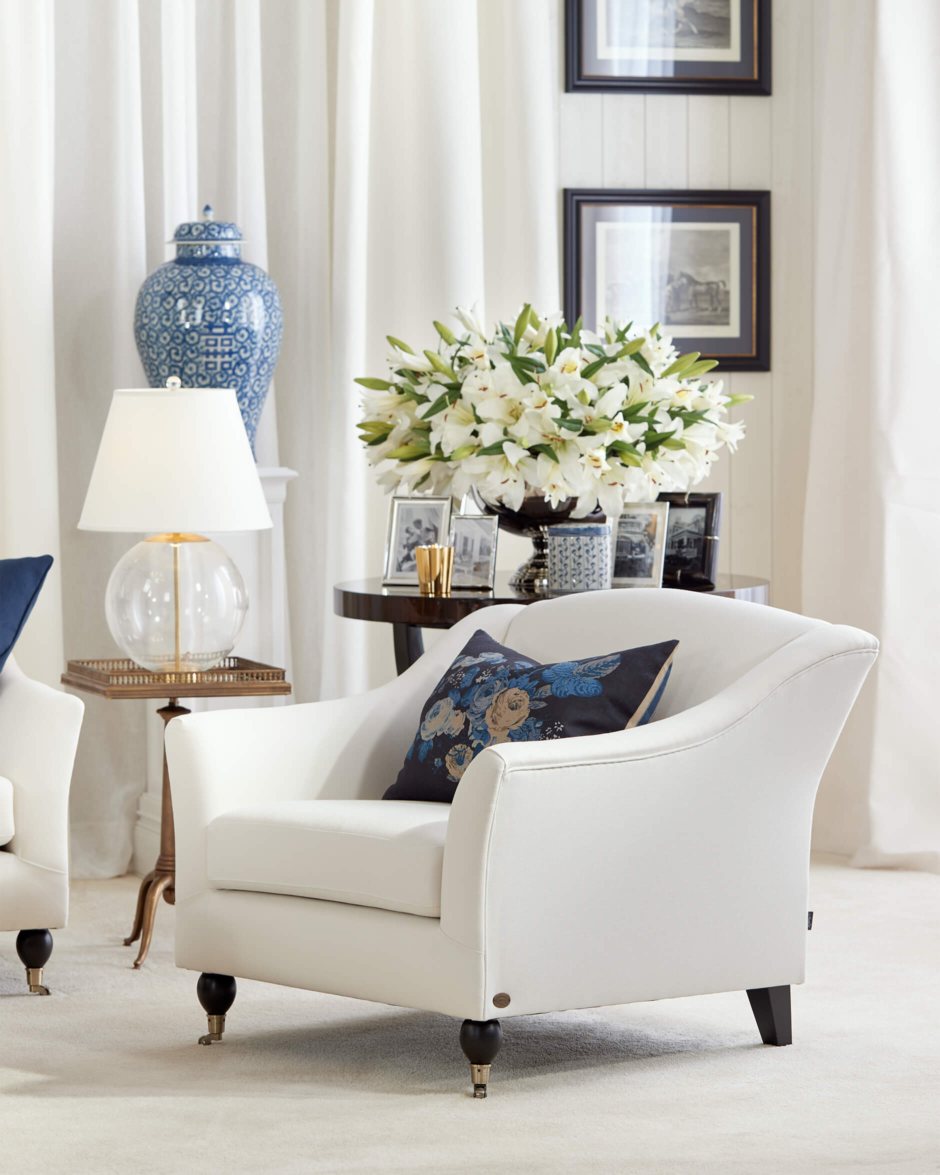 Dorchester fåtölj off-white