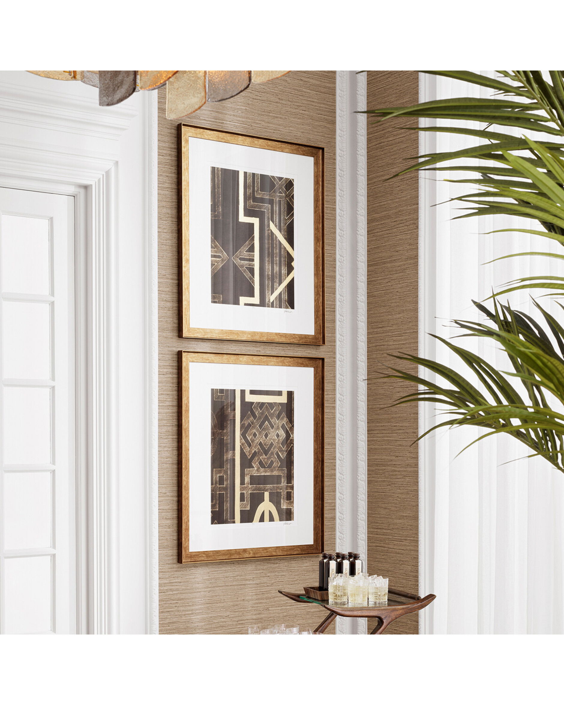 Trellis Pattern wall art by Ethan Harper set of 2