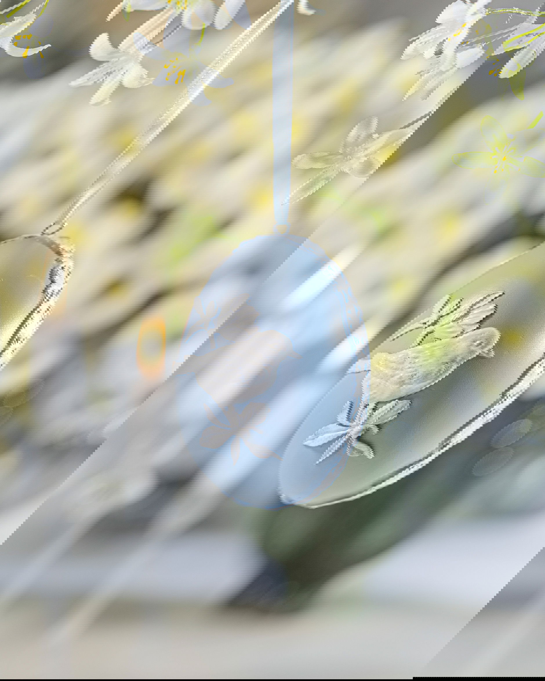 Ofelia påskeæg hængende dekoration blå