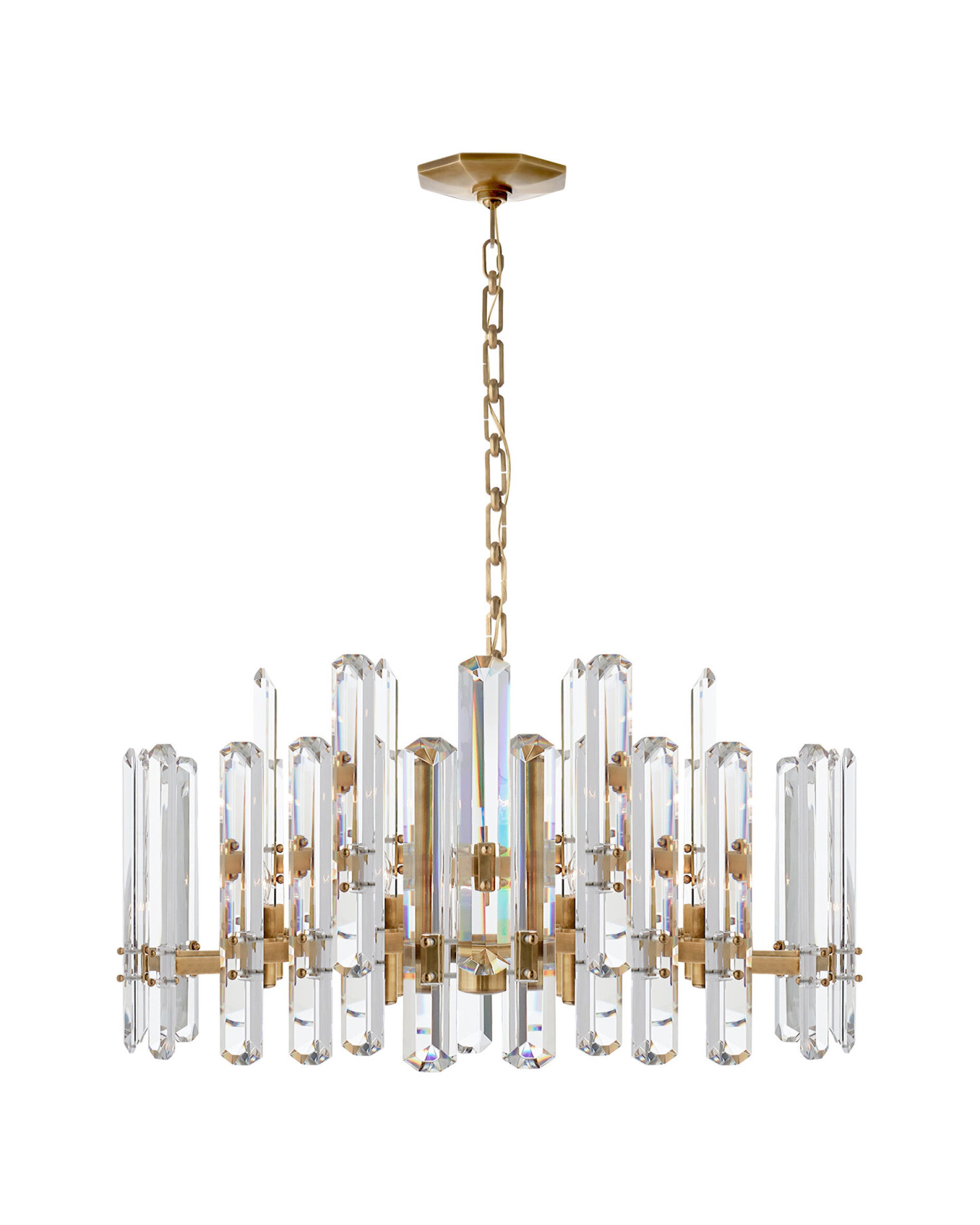 Bonnington takkrona antik mässing L