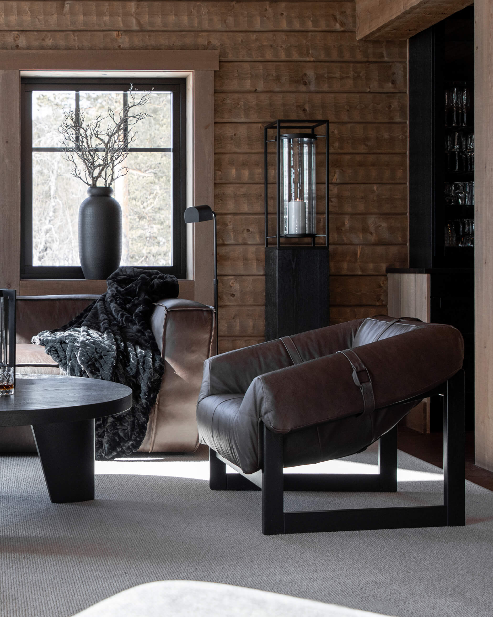 Lee Leather Armchair Espresso