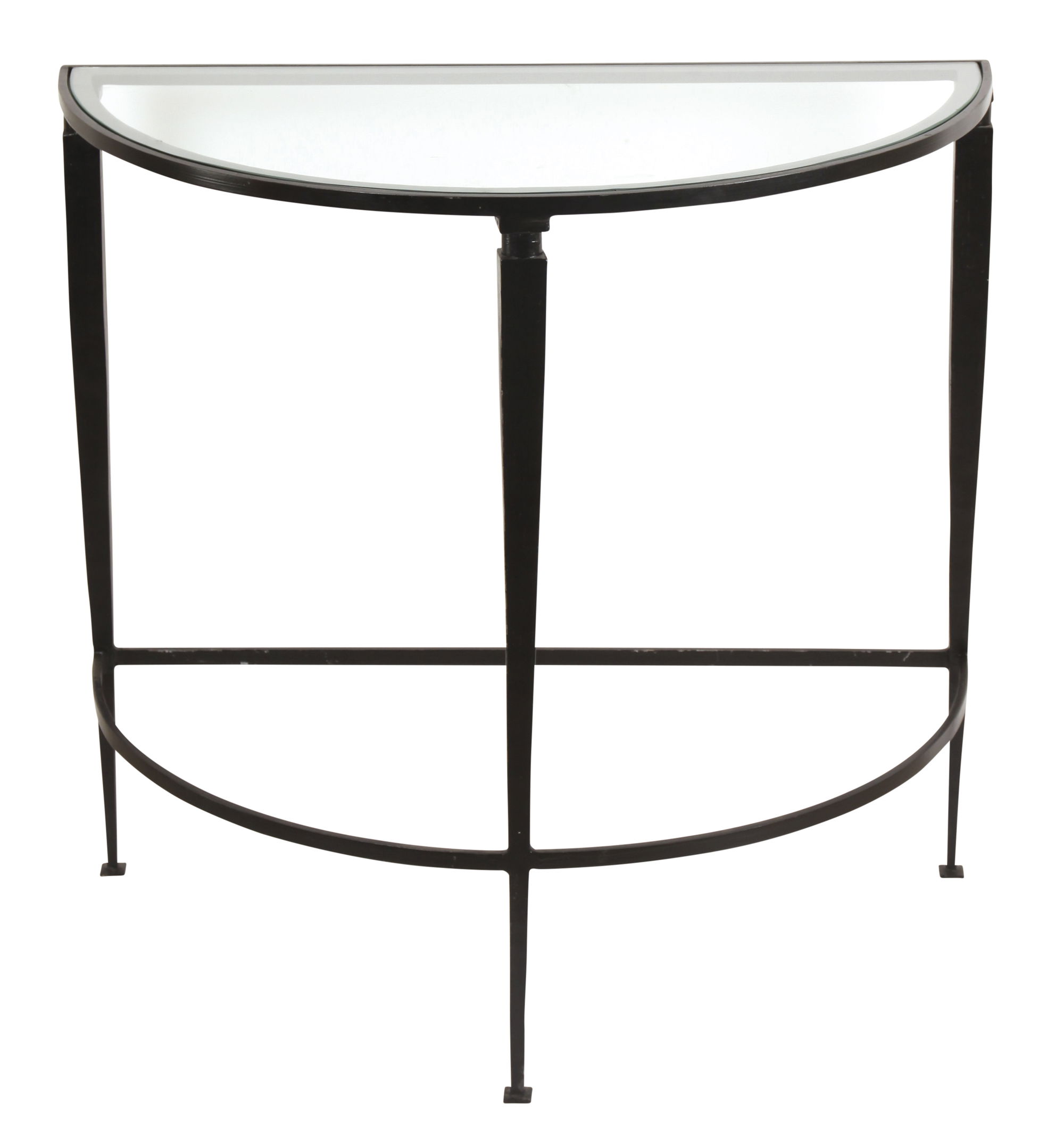 Console Table Durham Half Moon Shape black