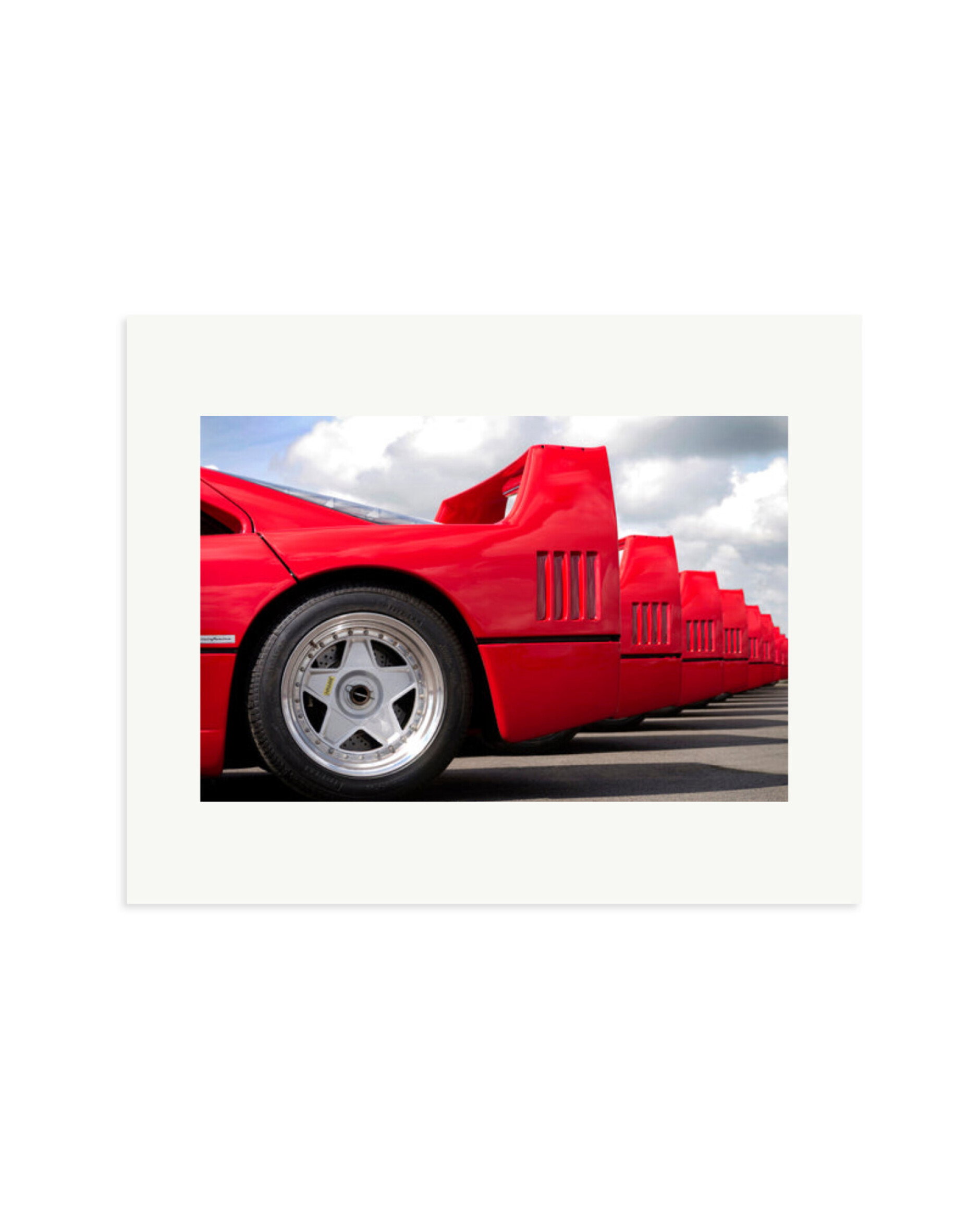 Group of Ferrari F40's Print Only / Medium