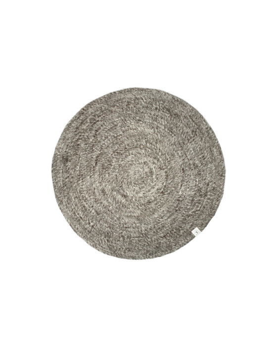 merino matta rund grå