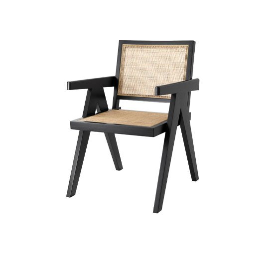 Black - Aristide Dining Chair Brown
