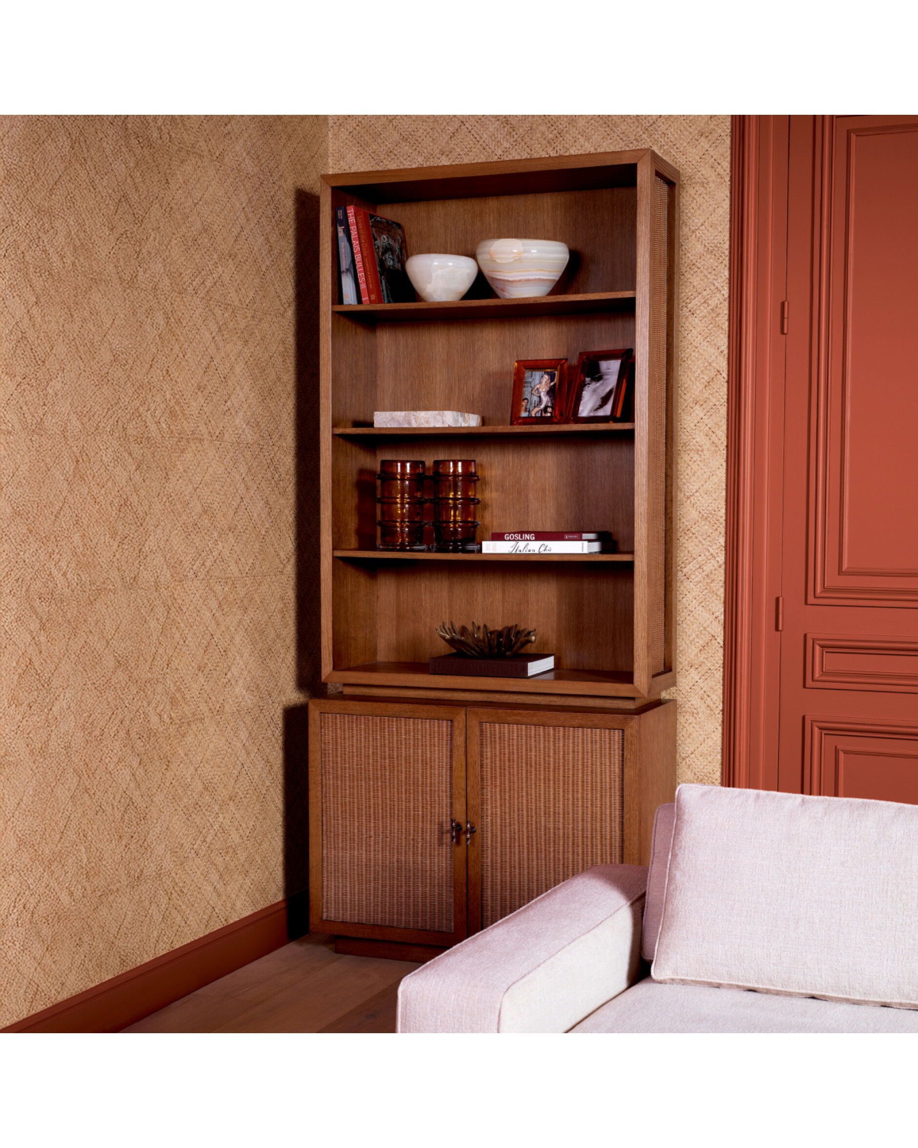 Borchard bokhylla caramel oak