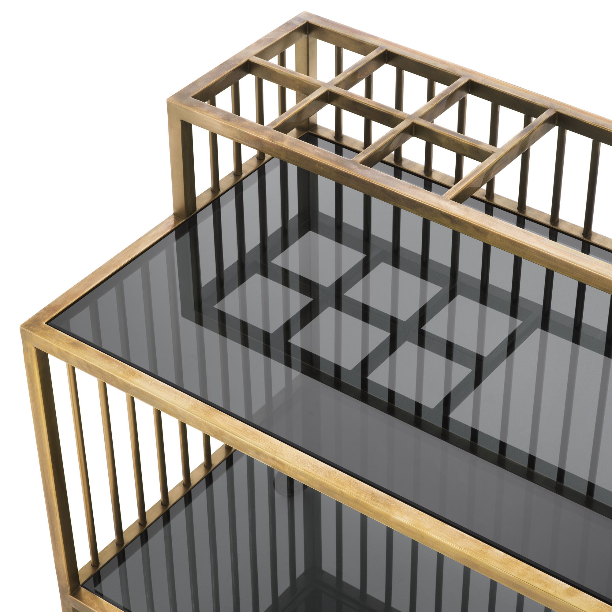 Rutherford drinkvagn vintage mässing