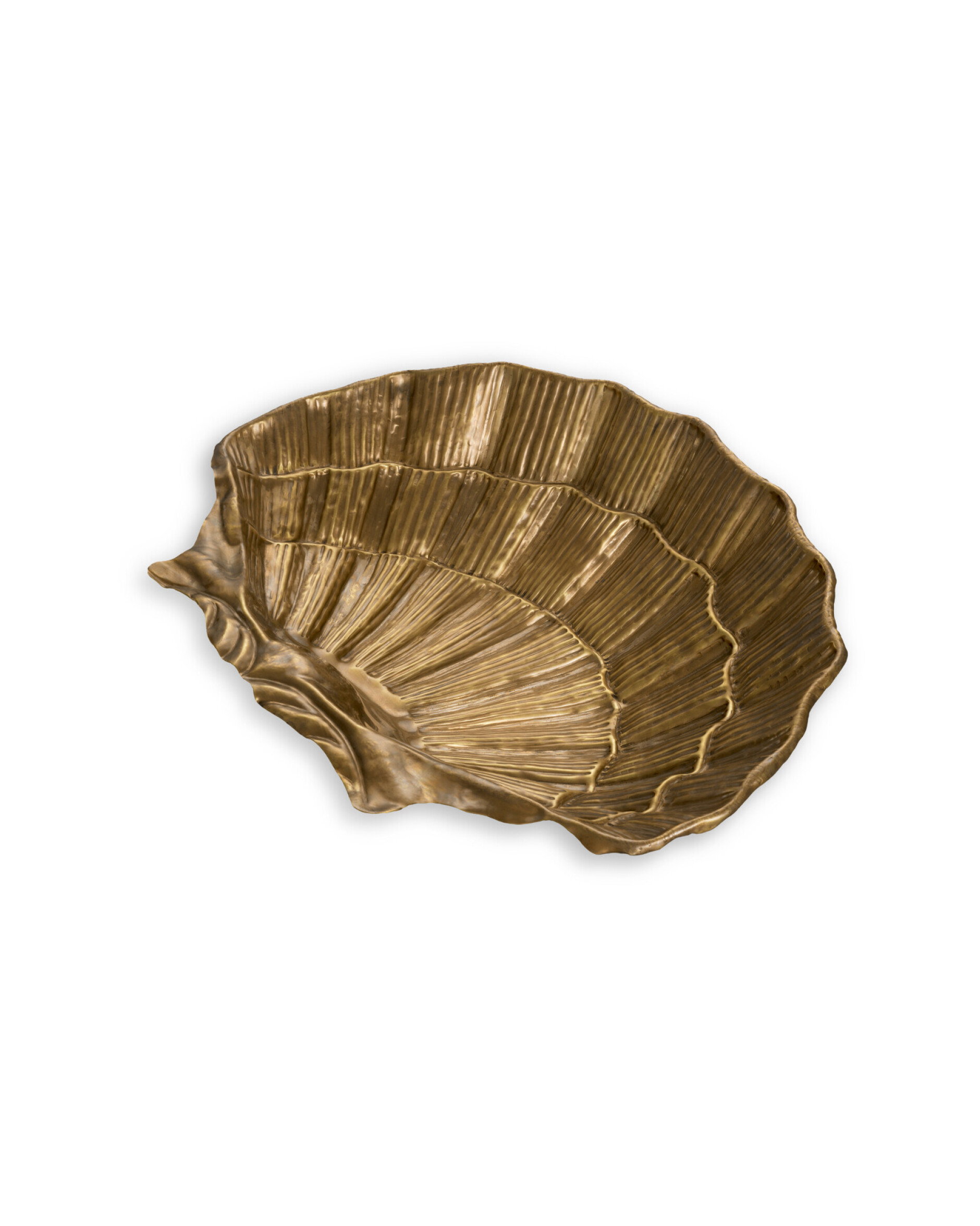 Seashell skål mässing