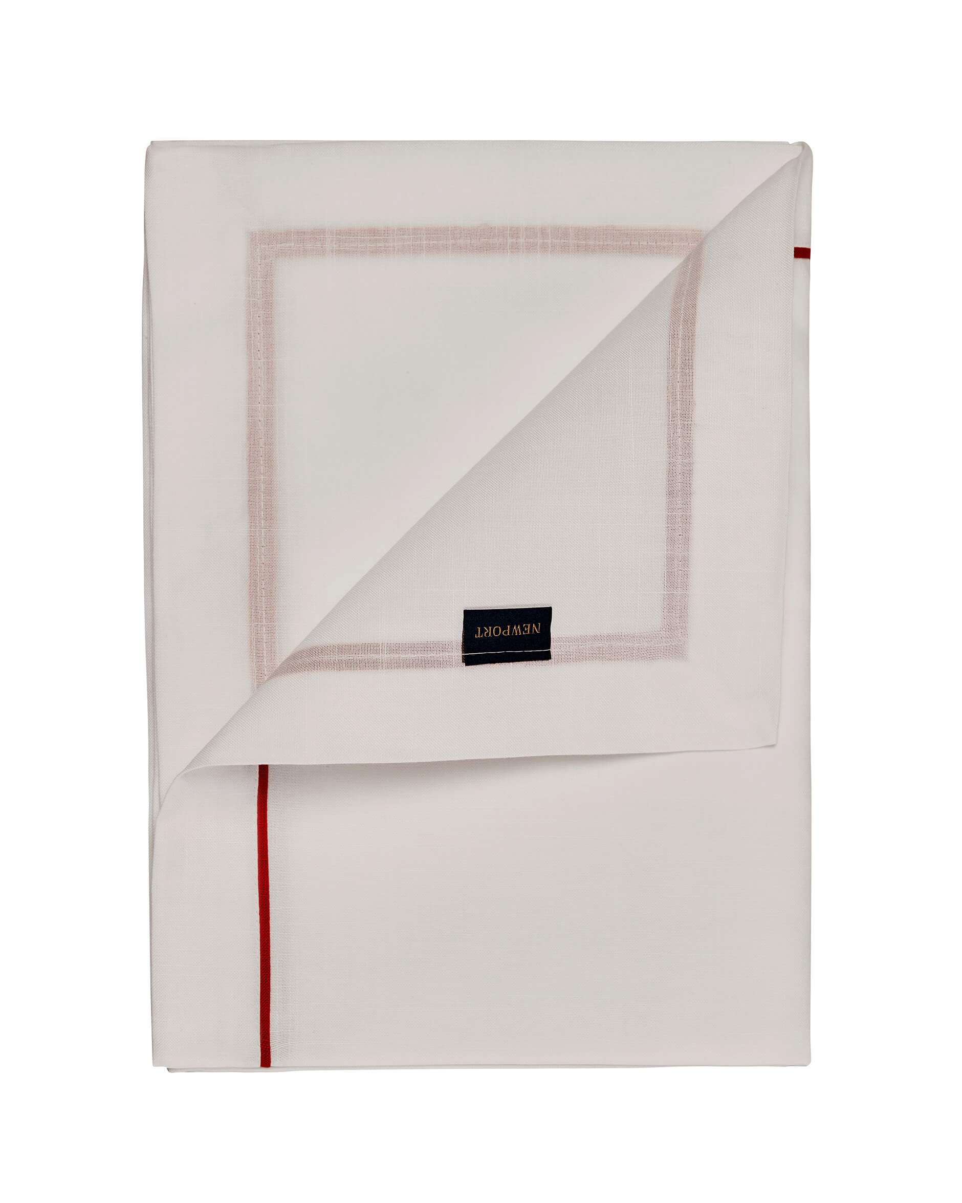 Castleford bordsduk vit/röd