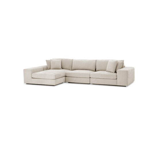 Clarck Sand - Vista Grande Lounge Sofa Avalon White