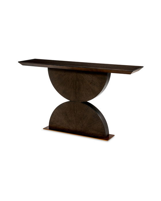 Spring Console Table Mocha Oak
