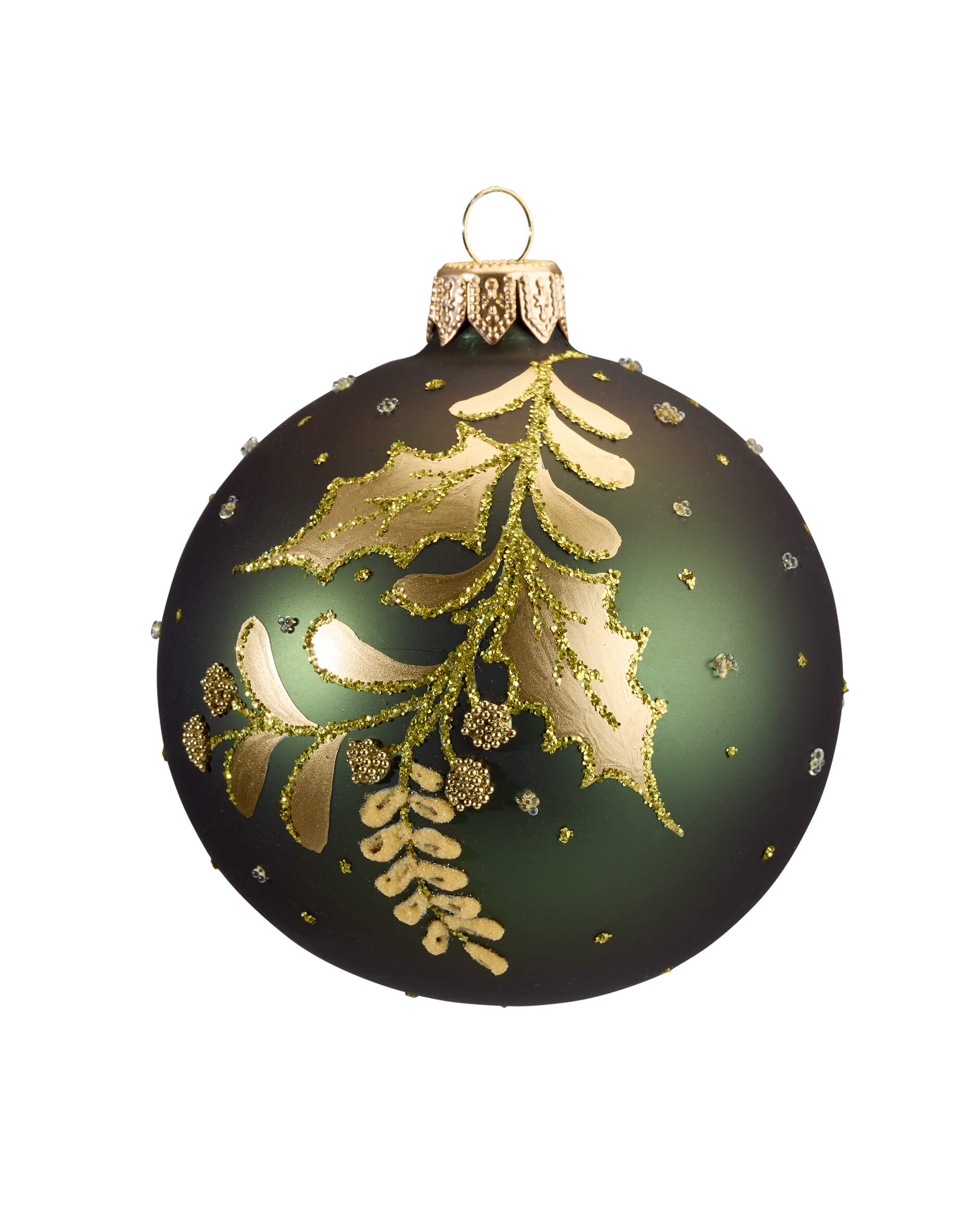 Neva julekule grønn 8cm