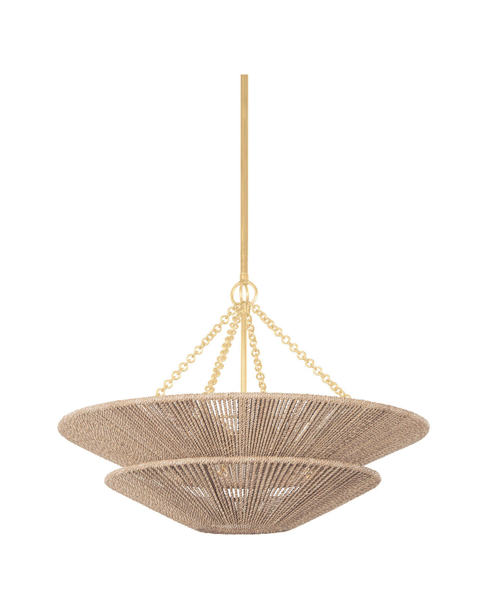 Tropea taklampe gull