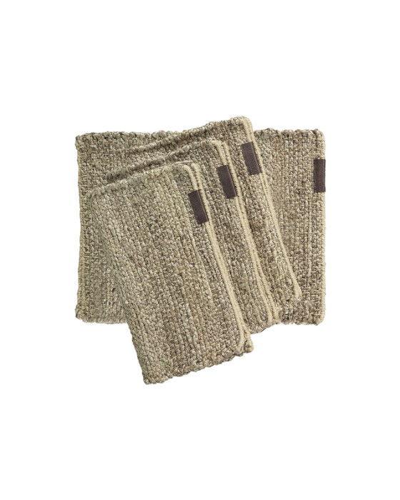 Hemp bordbrikker nature 4-pk