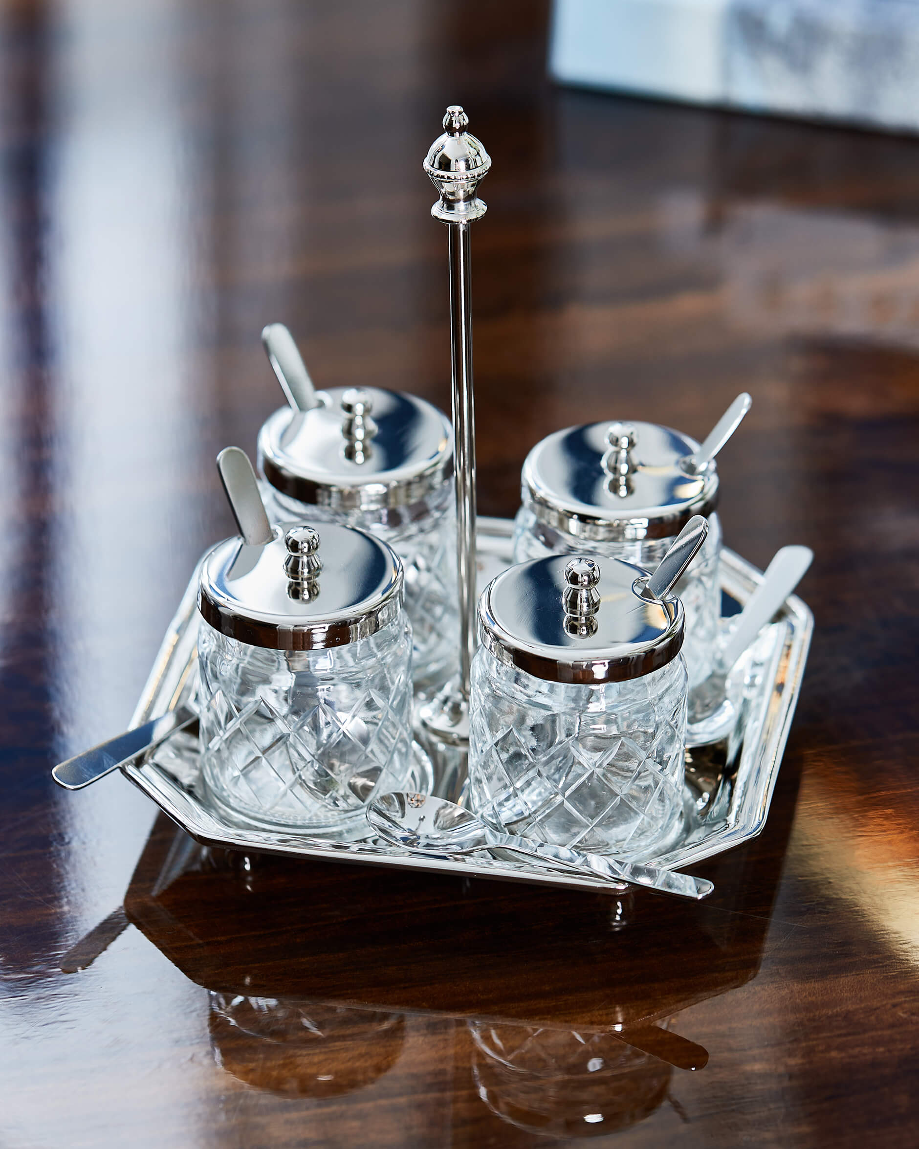 Sienna serveringsskål silver