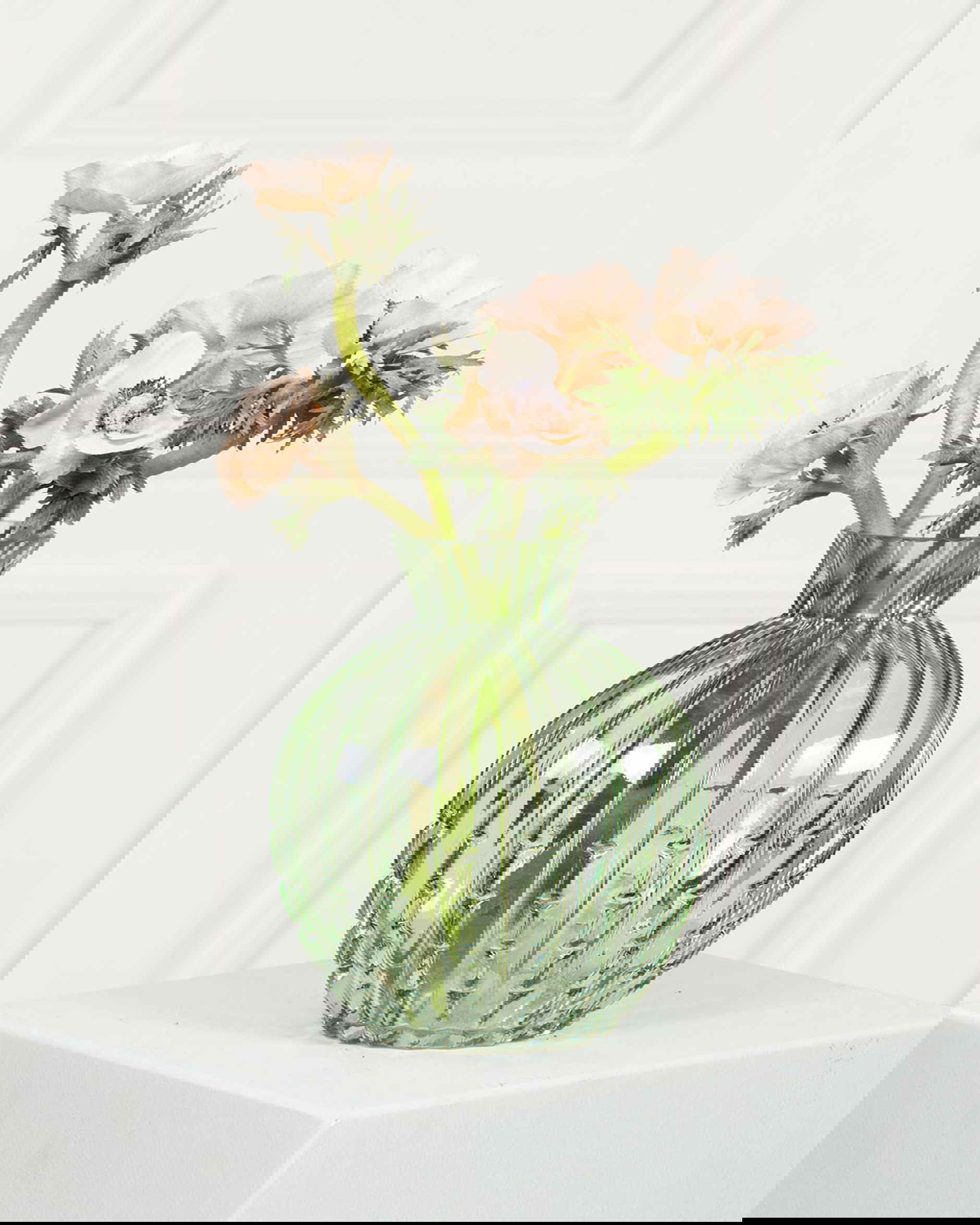 Laurel glazen vaas groen