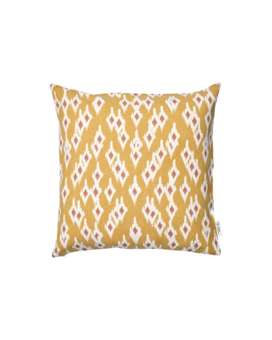 Ikat Diamond pudebetræk okker OUTLET
