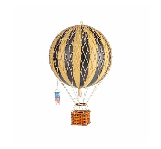 Black - Travels Light luftballong regnbåge/pastell