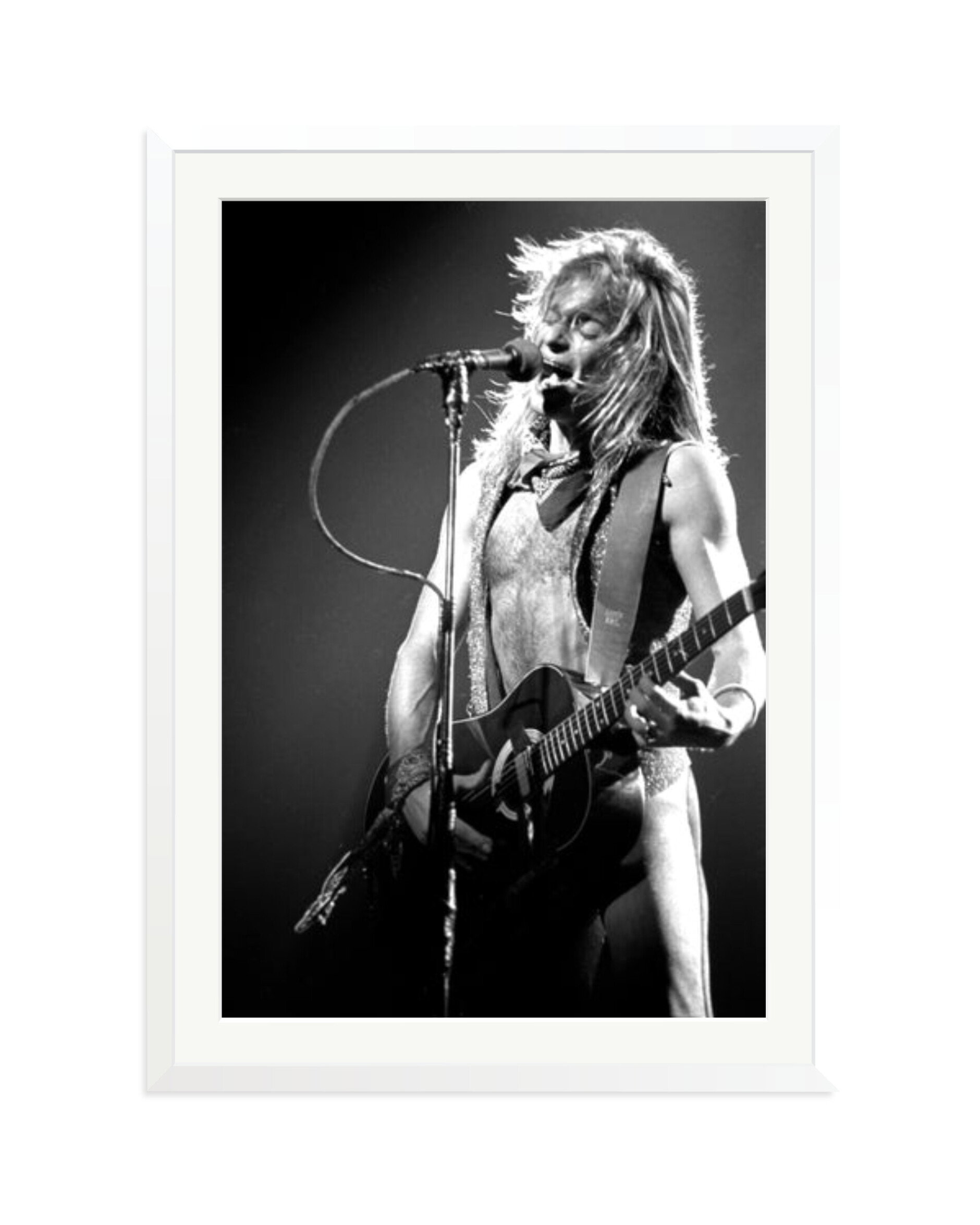David Lee Roth of Van Halen 1981 White / XXL